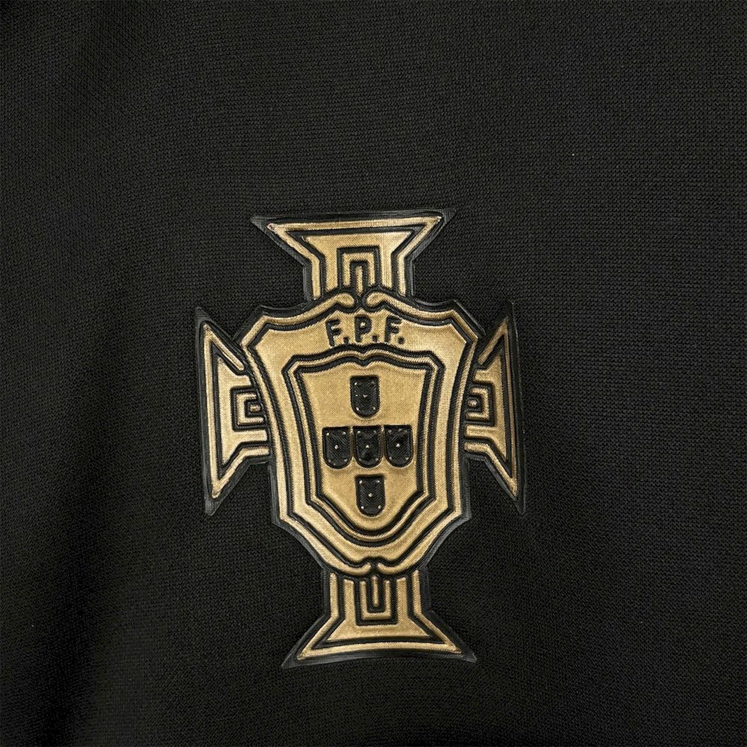 AlphaJersey-Portugal 25-26 Eusebio Special Windbreaker Training Set - Black White Top and Pants