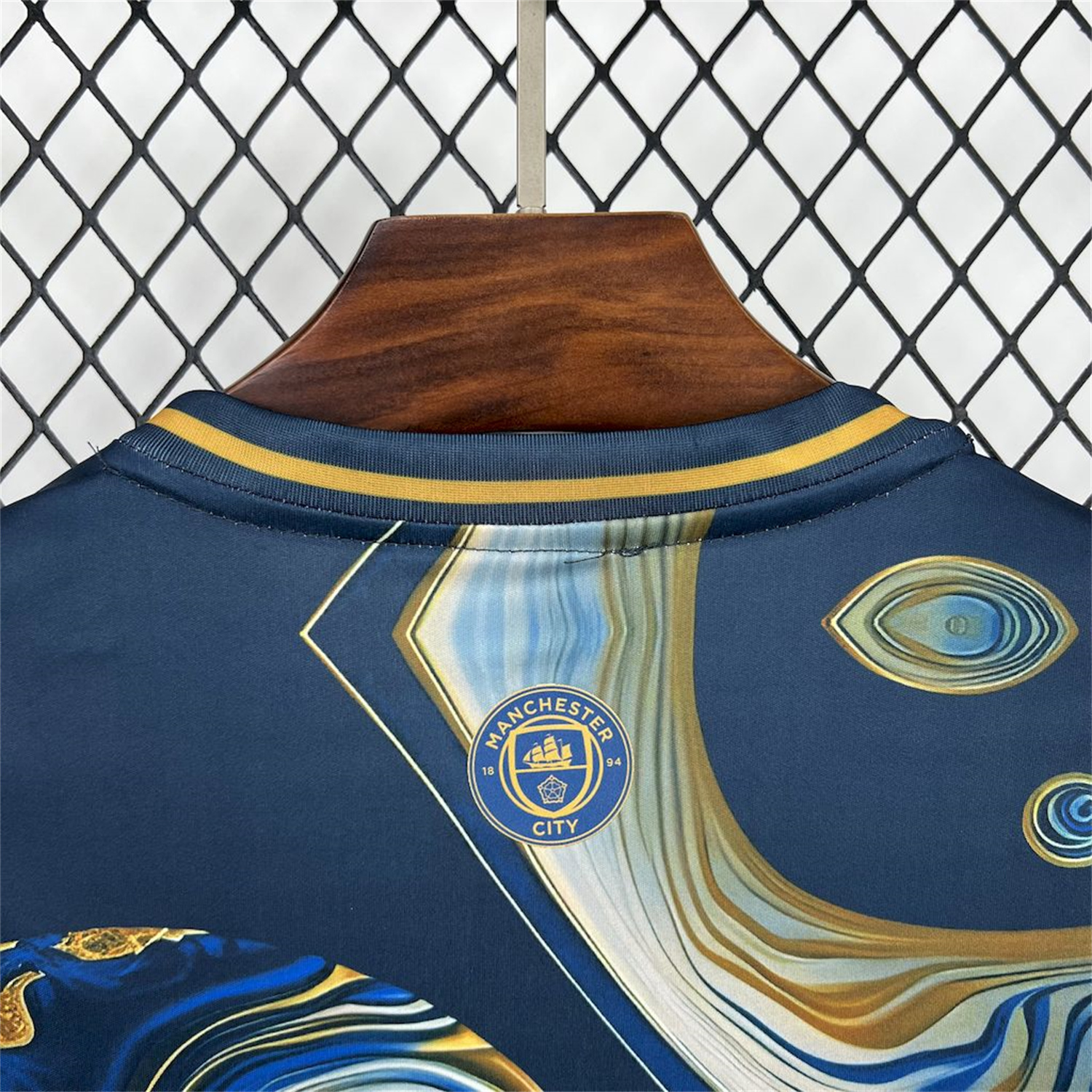 AlphaJersey-Manchester City 25-26 Blue Golden Fan-designed Special Edition Jersey - Fans Version