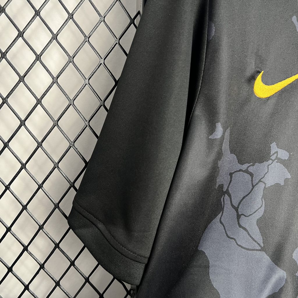 AlphaJersey-Brazil 2024 Black Christ the Redeemer Statue Jersey - Fans Version