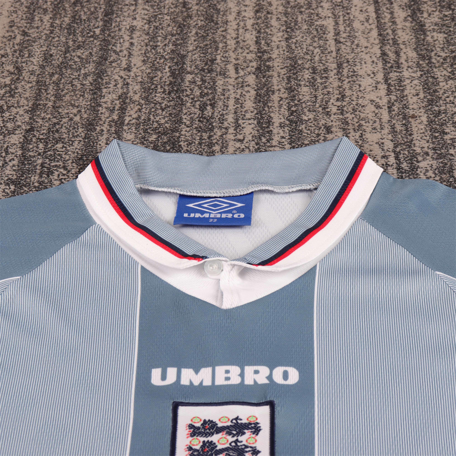 AlphaJersey-Retro England 1996 Away Kids Kit