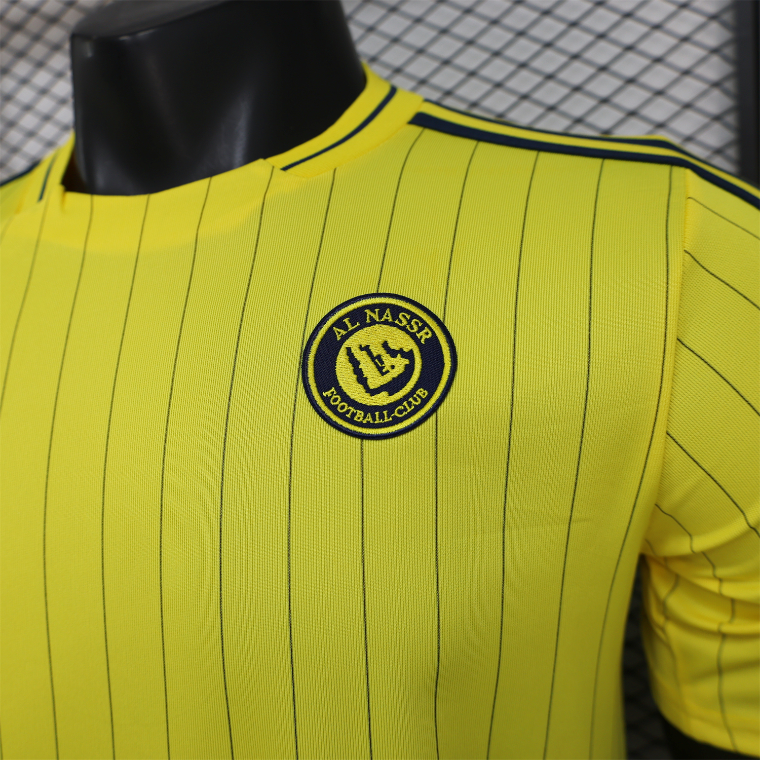 AlphaJersey-Al Nassr Riyadh Victory 25-26 Terrace Icon Retro Casual Style Yellow Jersey - Player Version