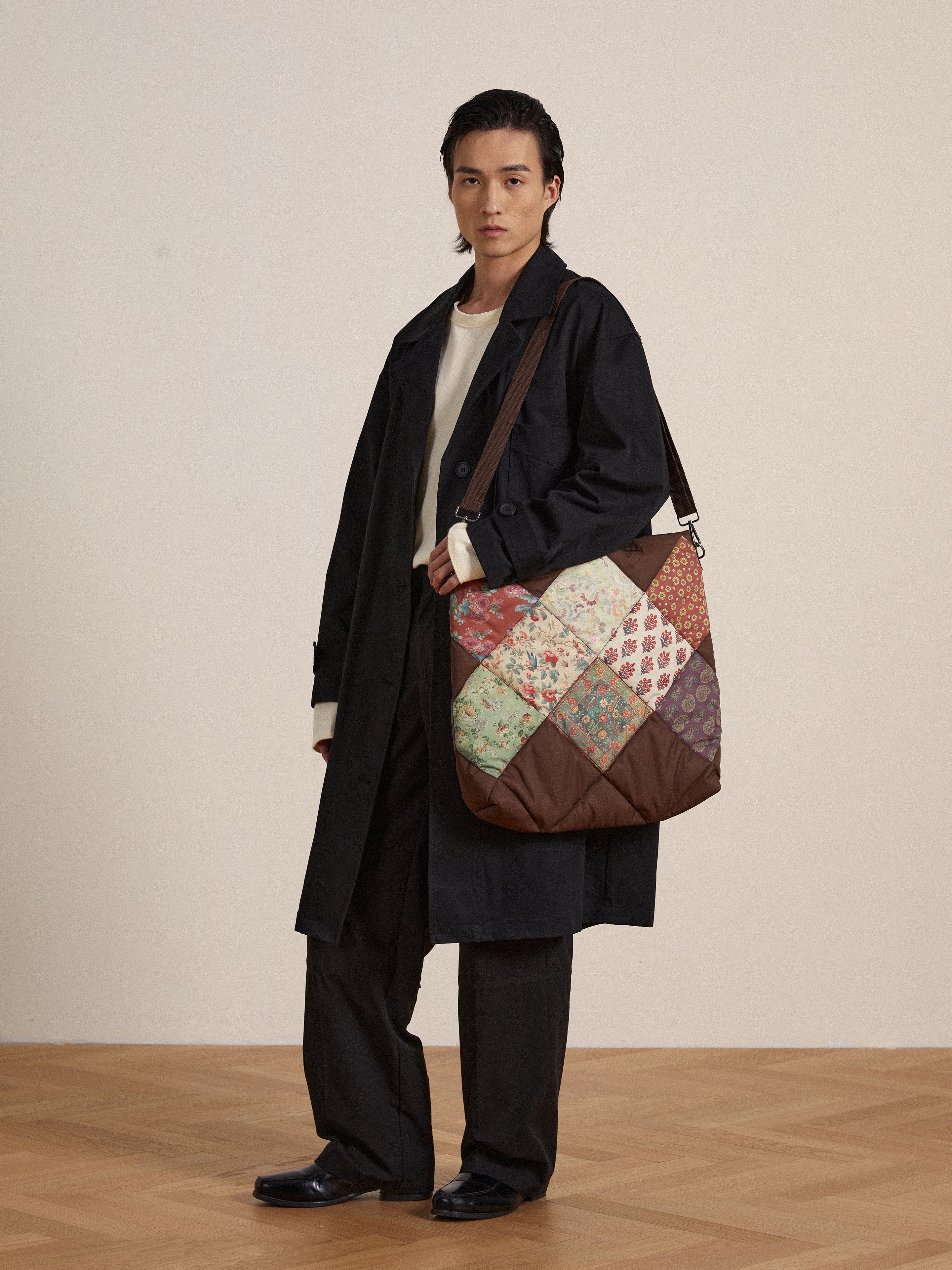 Parisa Quilted Tapestry Bag | Modern Menswear by yycbvcnbmmnbm