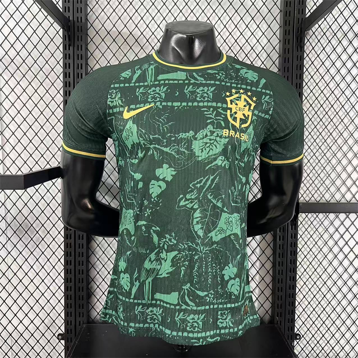 AlphaJersey-Brazil 25-26 Green Leaves Jersey - Player Version