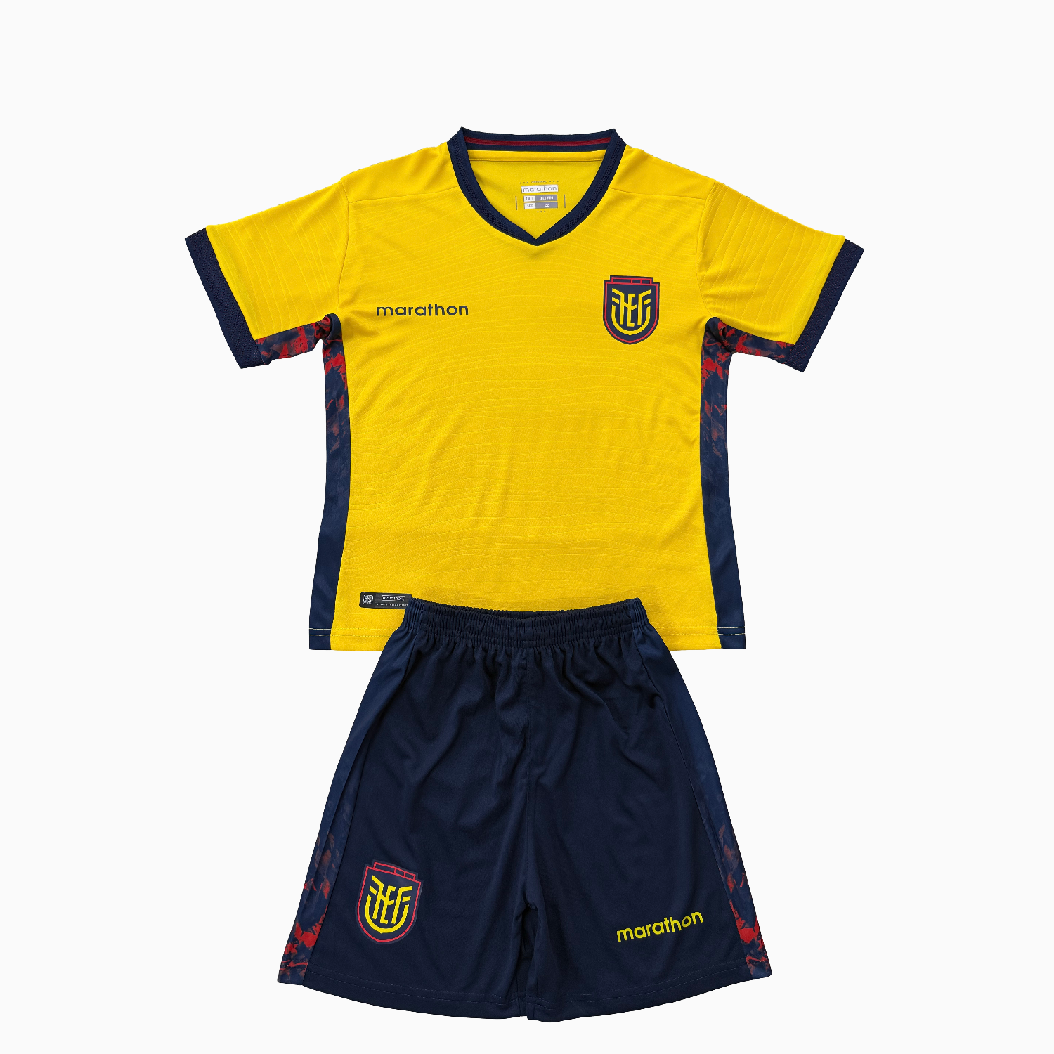 AlphaJersey-Ecuador 2026 Home Men's Adult Jersey Set - Fans Version