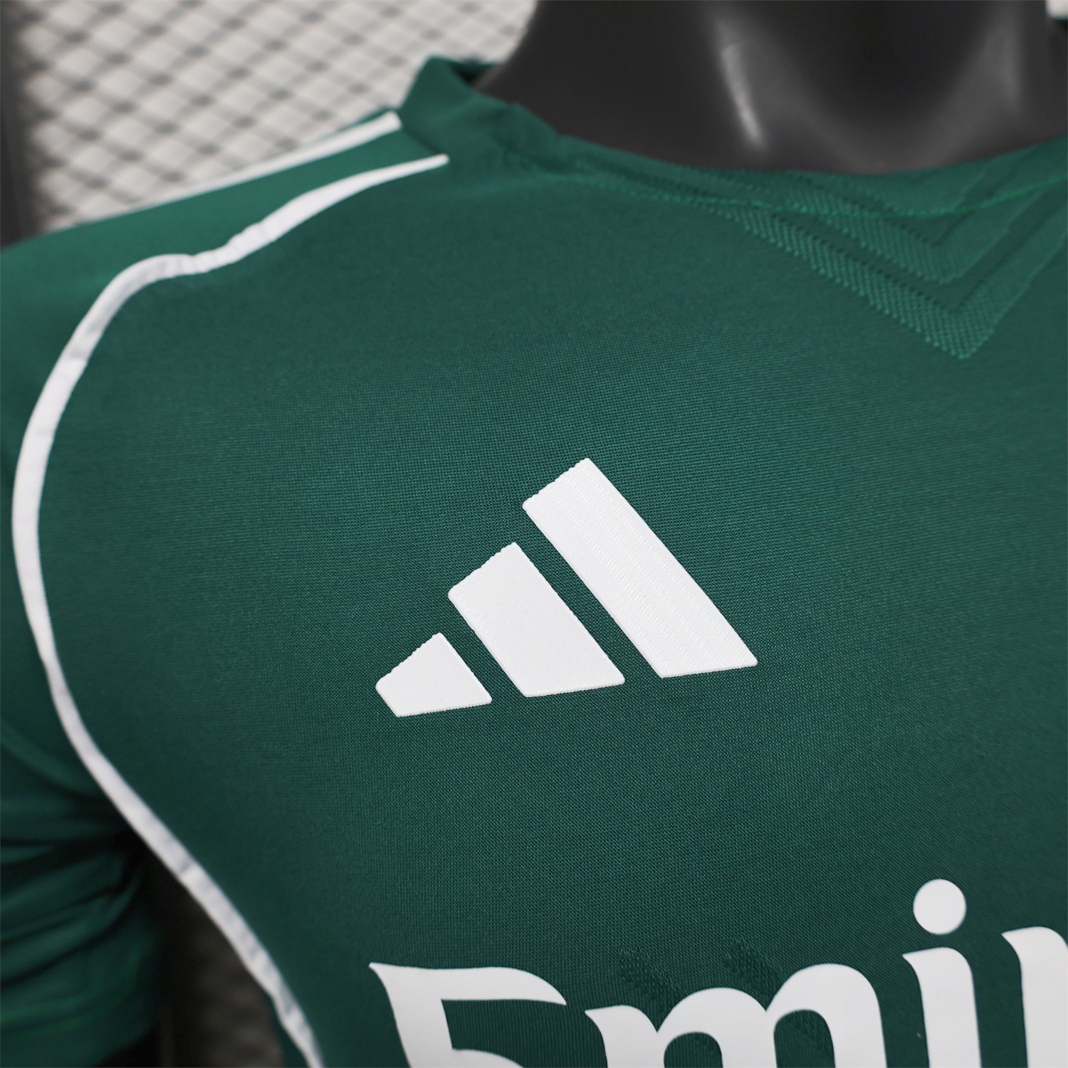 AlphaJersey-Real Madrid 25-26 Green With White Lines Special Jersey - Player Version