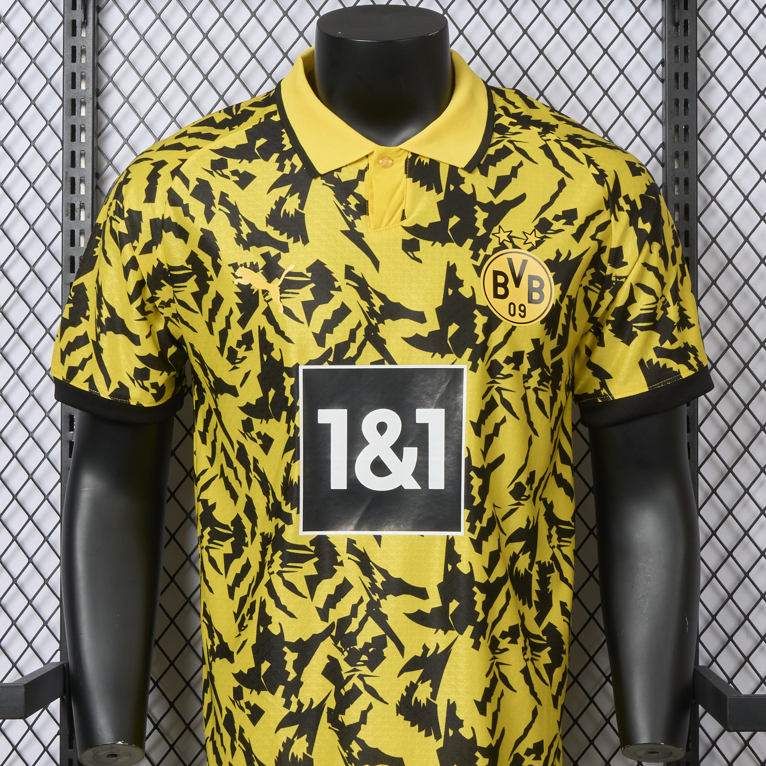 AlphaJersey-Dortmund 25-26 Black Disordered Texture Yellow Special Jersey - Player Version