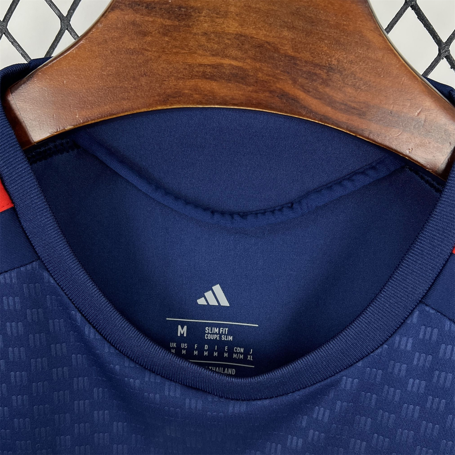 AlphaJersey-Spain 2026 Dark Blue Pre-Match Training Jersey - Fans Version