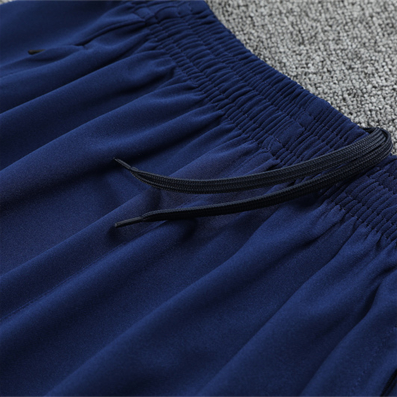 AlphaJersey-Real Madrid 25-26 Kids Long Sleeves Training Set - Blue-Gray Camouflage Top & Blue Pants