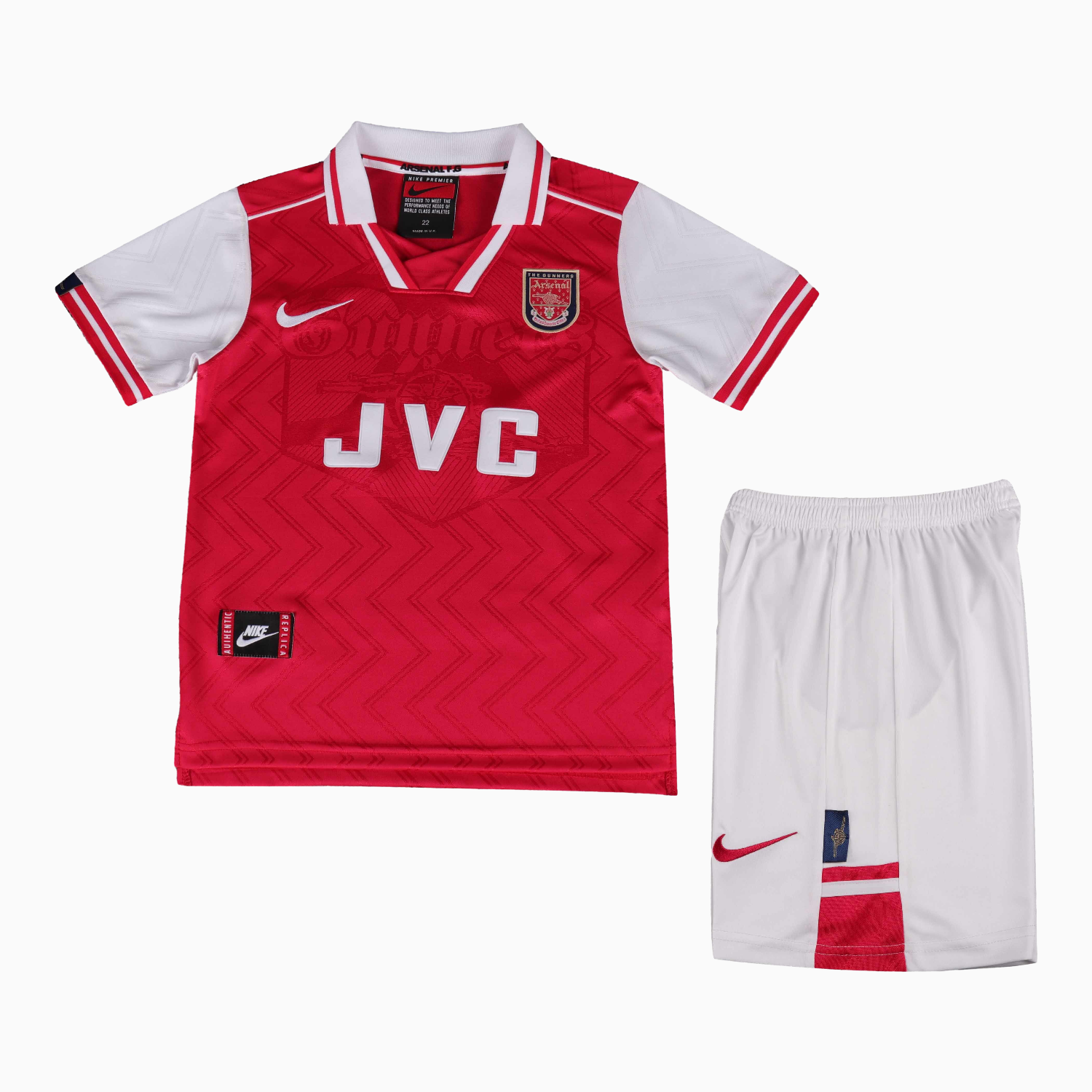 AlphaJersey-Retro Arsenal 1996-97 Home Kids Kit