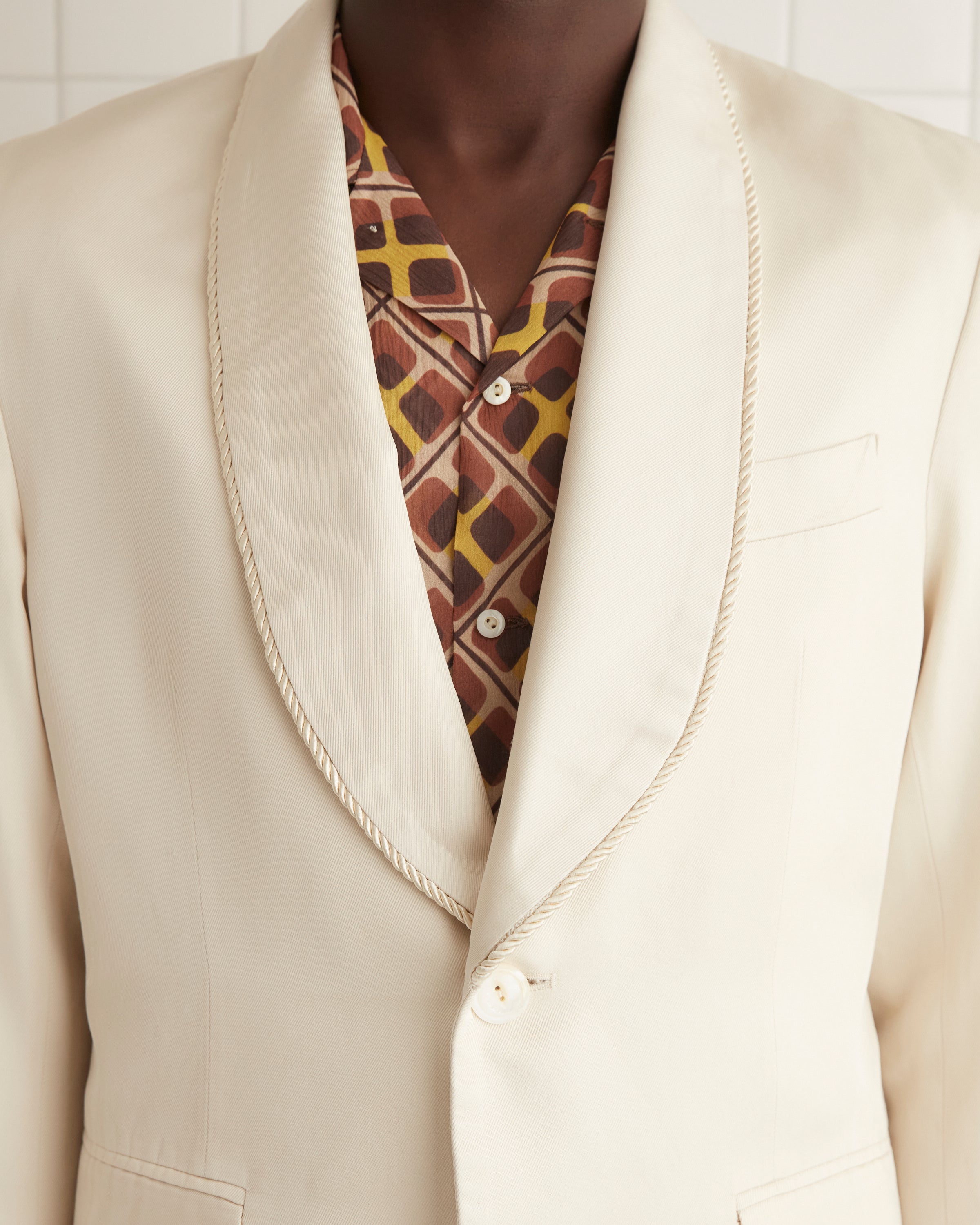 Roping Shawl Collar Tuxedo Jacket | Modern Menswear by yycbvcnbmmnbm