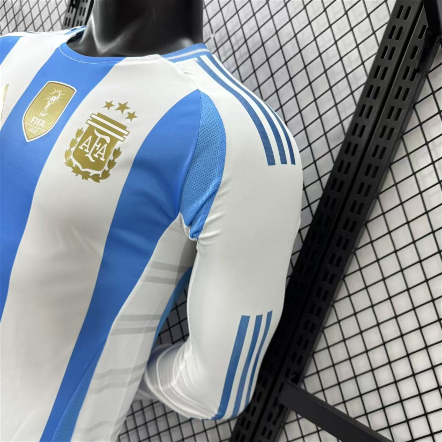 AlphaJersey-Argentina 2024 Home Long Sleeves Jersey - Player Version