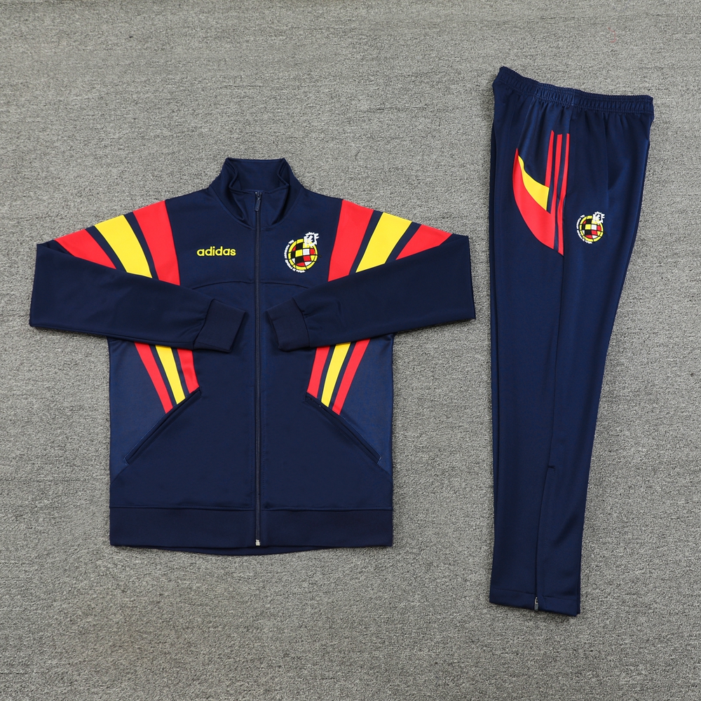 AlphaJersey-Spain 2024 Jacket Training Tracksuit - Deep Blue