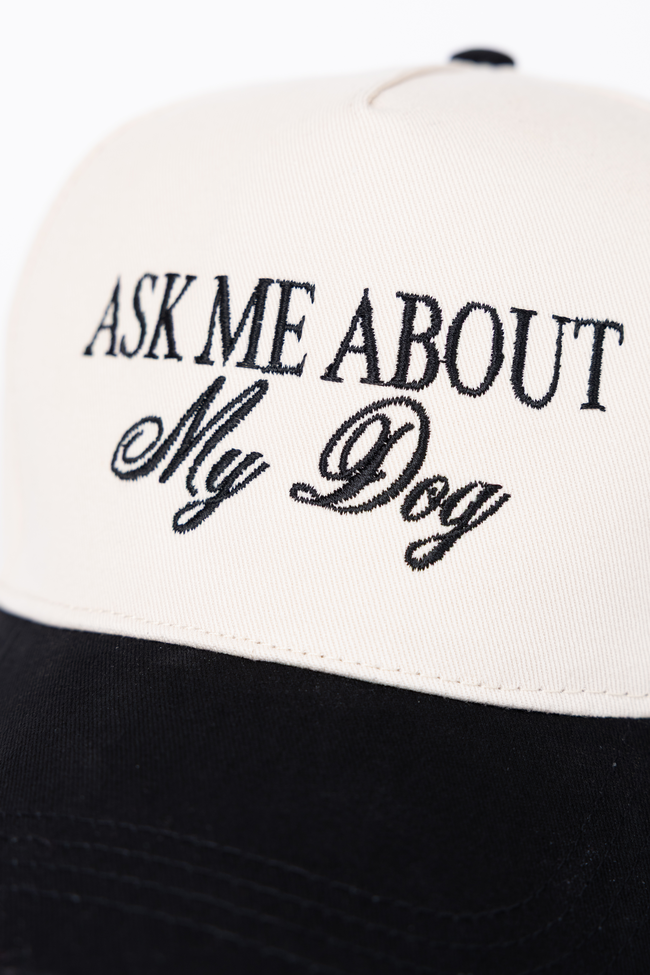 Ask Me About My Dog Black Trucker Hat SALE | Elegant Women's Fashion by coolavocek