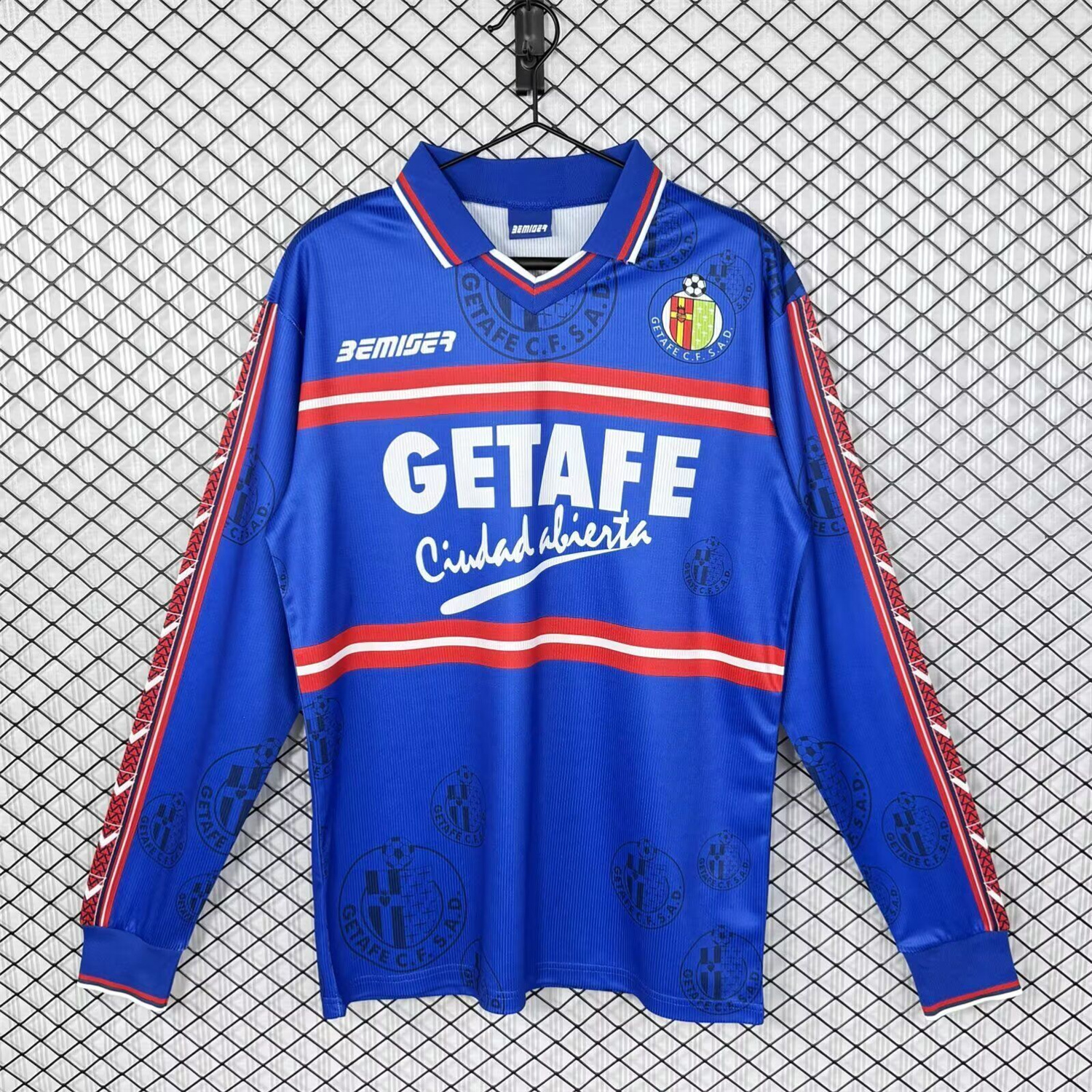 AlphaJersey-Retro Getafe 1998-99 Home Long Sleeves Jersey