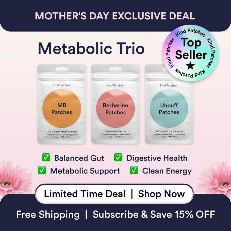 Kind Patches Metabolic Trio Bundle