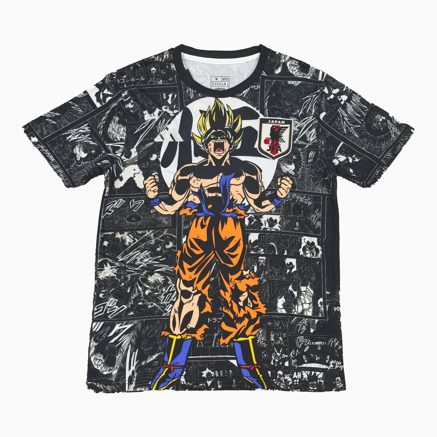 AlphaJersey-Japan 25-26 Son Goku Super Saiyan Black Jersey - Fans Version