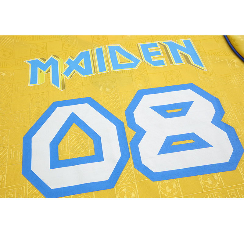 AlphaJersey-Retro Iron Maiden 2008 Yellow Jersey