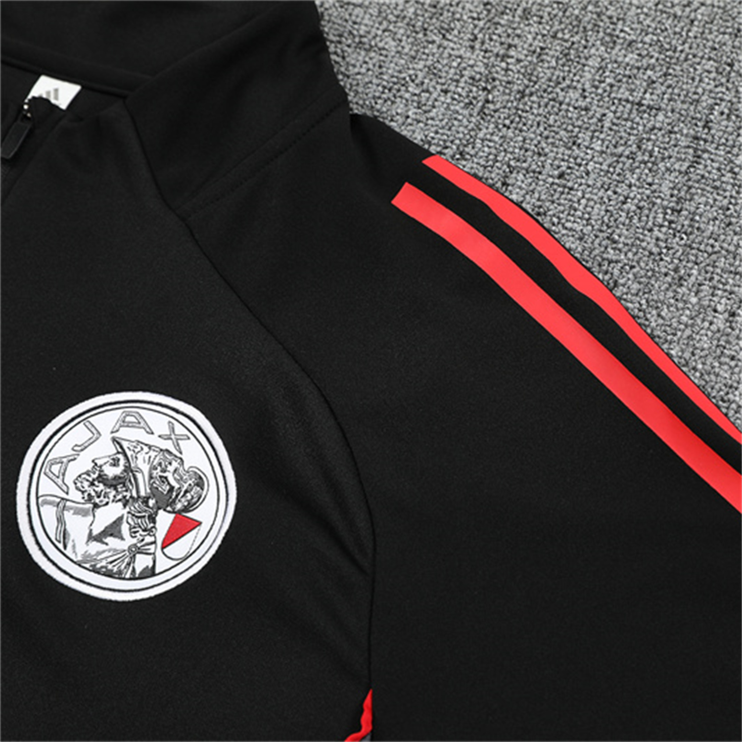 AlphaJersey-Ajax 25-26 Long Sleeve Training Set - Black Top and Black Pants