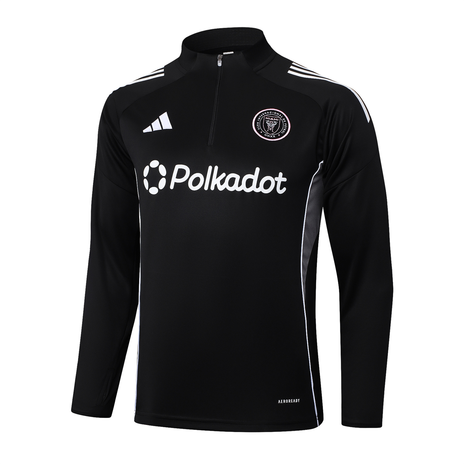 AlphaJersey-INT M.A.M 25-26 Long Sleeves Training Set - Black Top & Black Pants