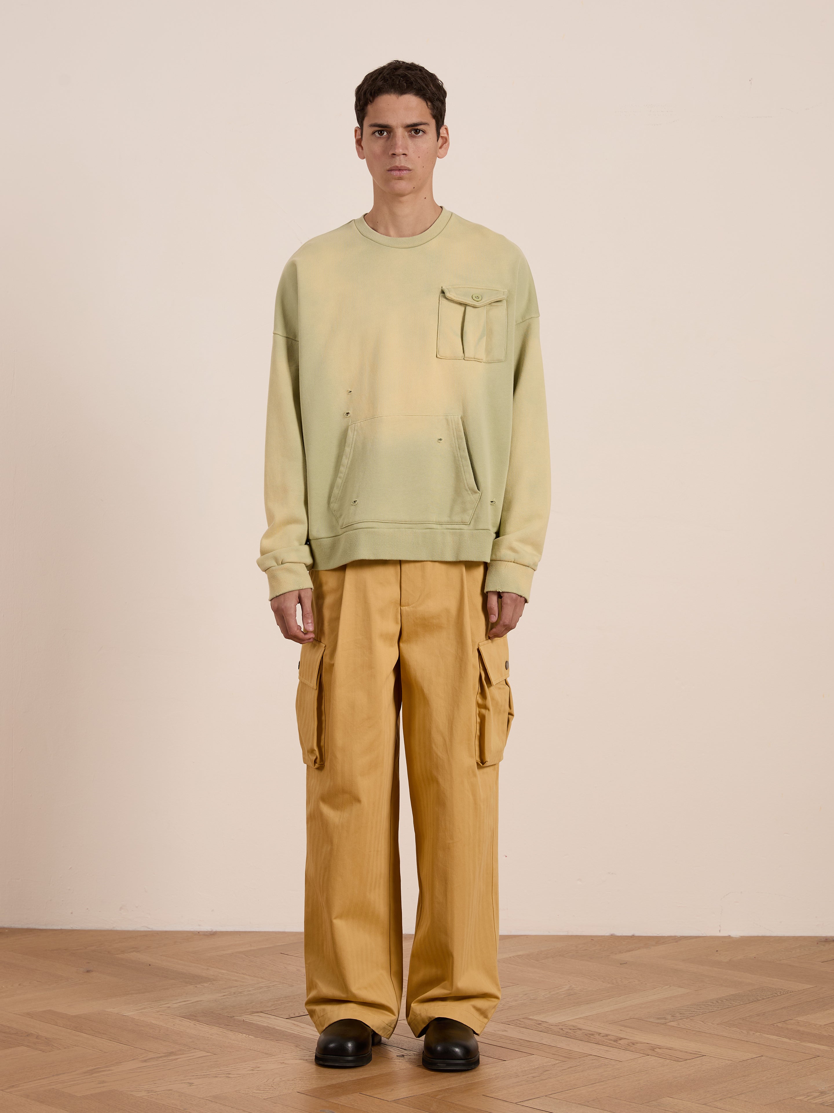 Faded Pocket Crewneck | Modern Menswear by yycbvcnbmmnbm