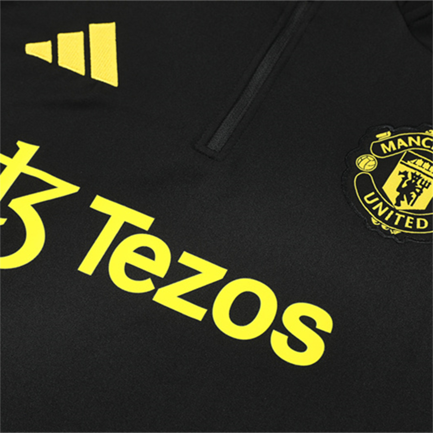 AlphaJersey-Manchester United 25-26 Kid Long Sleeves Training Set - Black Top & Black Pants