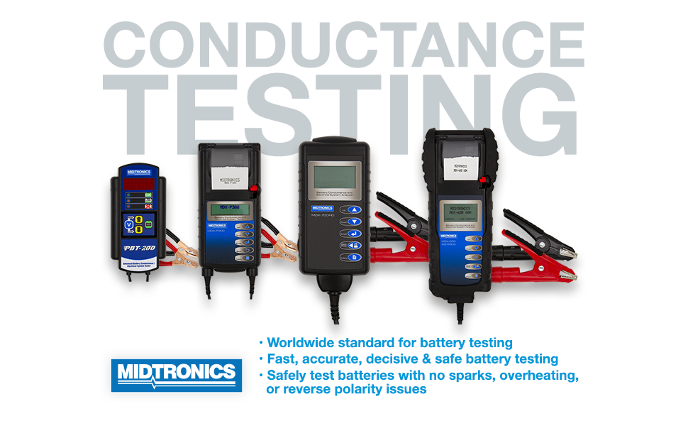 Midtronics developed Conductance testing, enabling accuracy and safety.  midtronics 