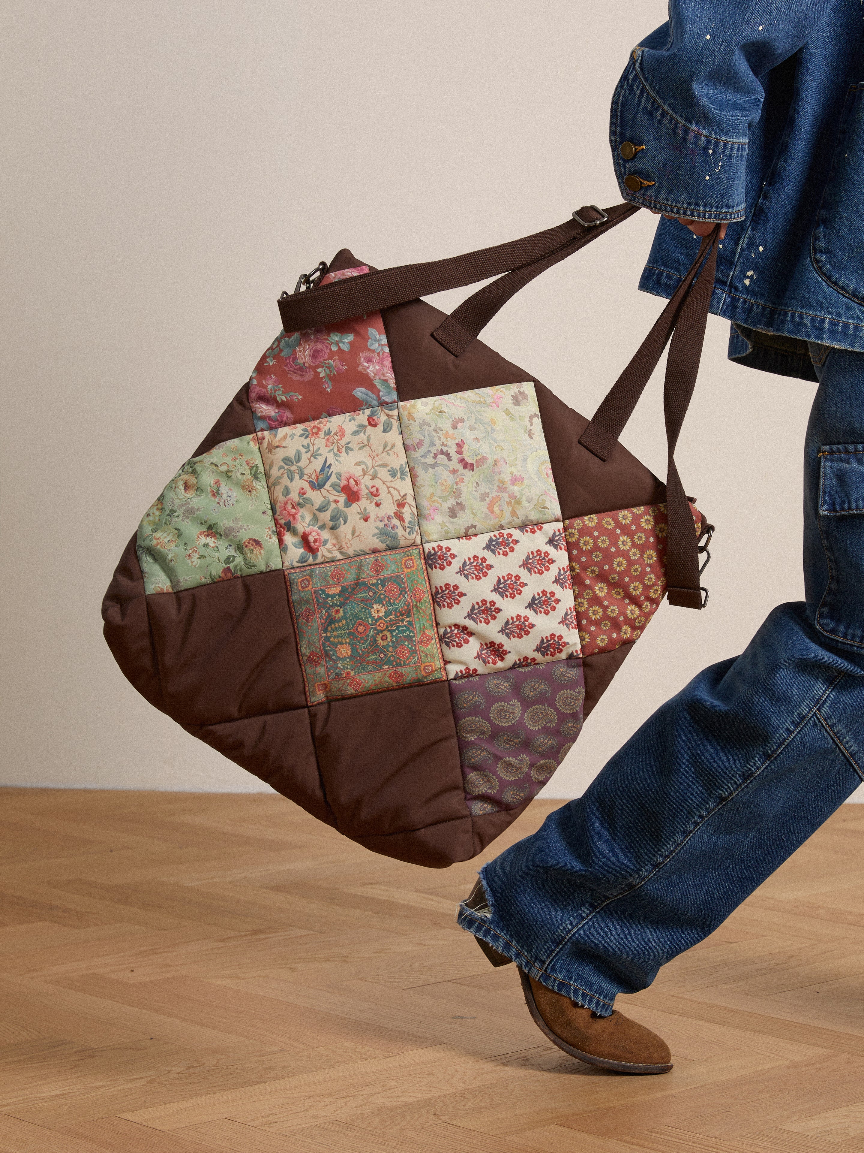 Parisa Quilted Tapestry Bag | Modern Menswear by yycbvcnbmmnbm