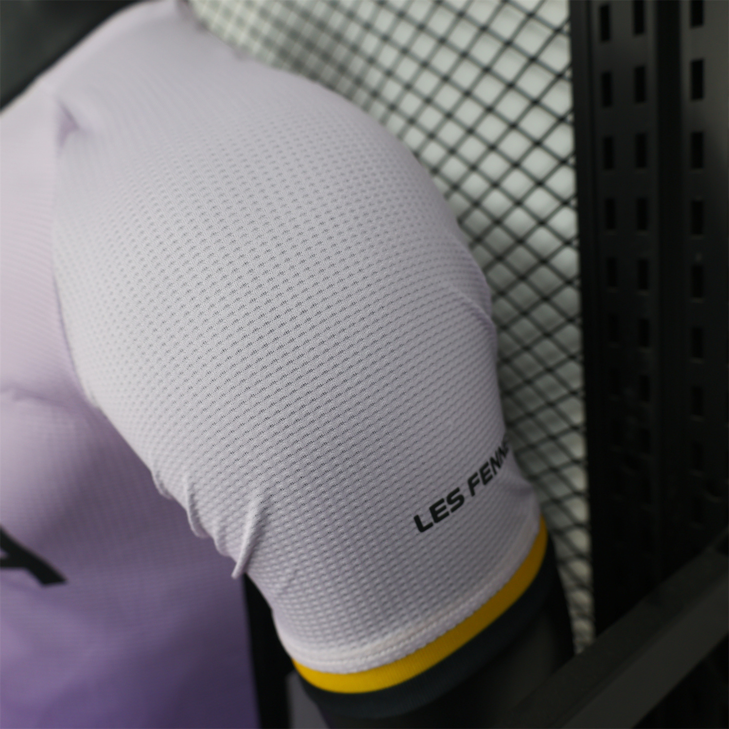 AlphaJersey-Algeria 25-26 White-purple Gradient Jersey with Black Chest Text - Player Version