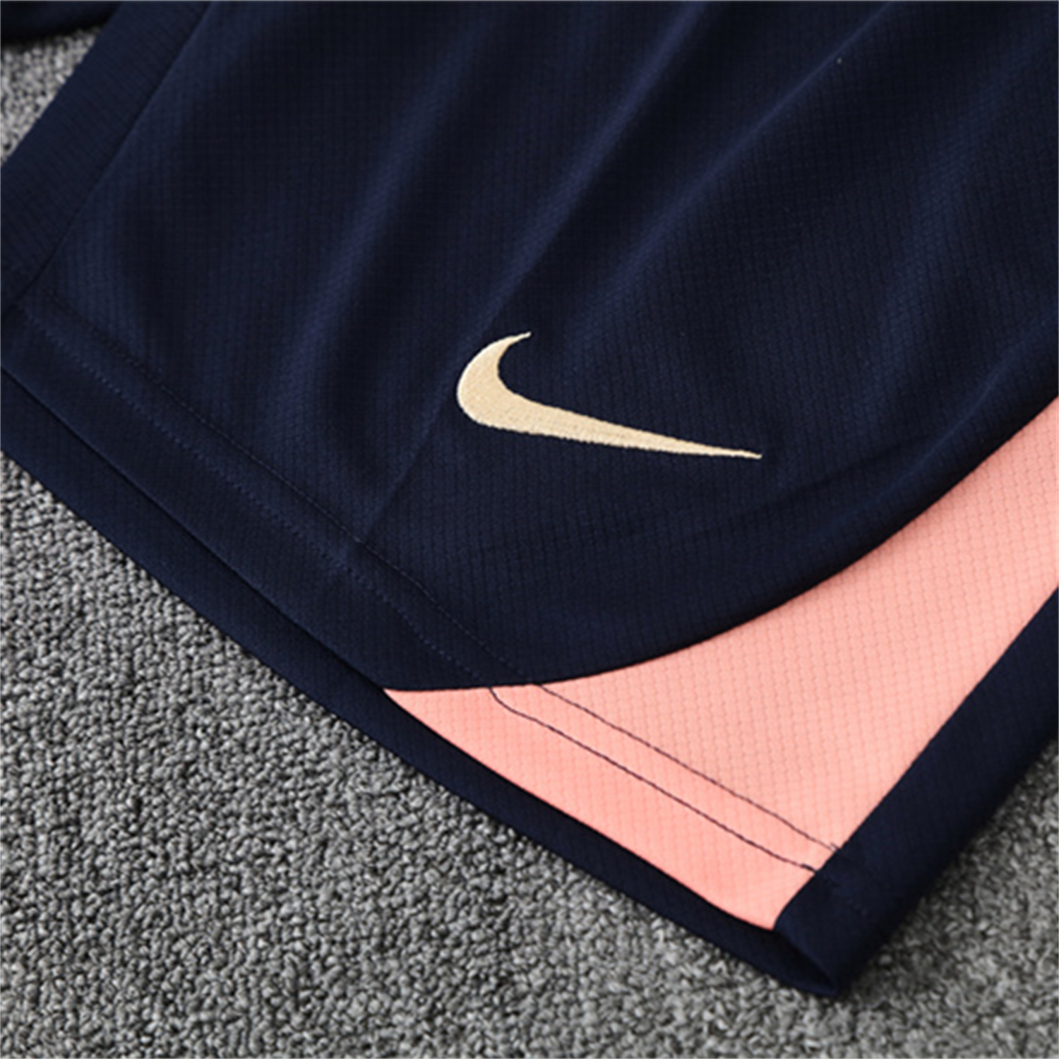 AlphaJersey-Barcelona 25-26 Short-Sleeve Training Set - Beige Top & Blue Shorts