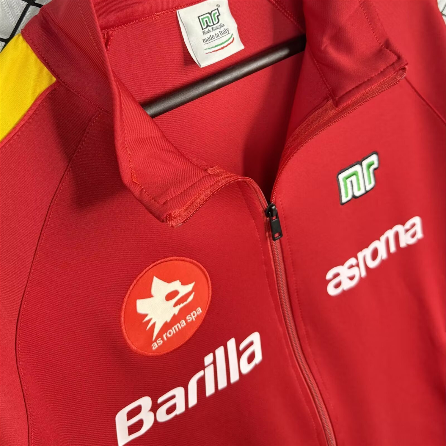 AlphaJersey-Retro AS Roma 1988-89 Home Windbreaker