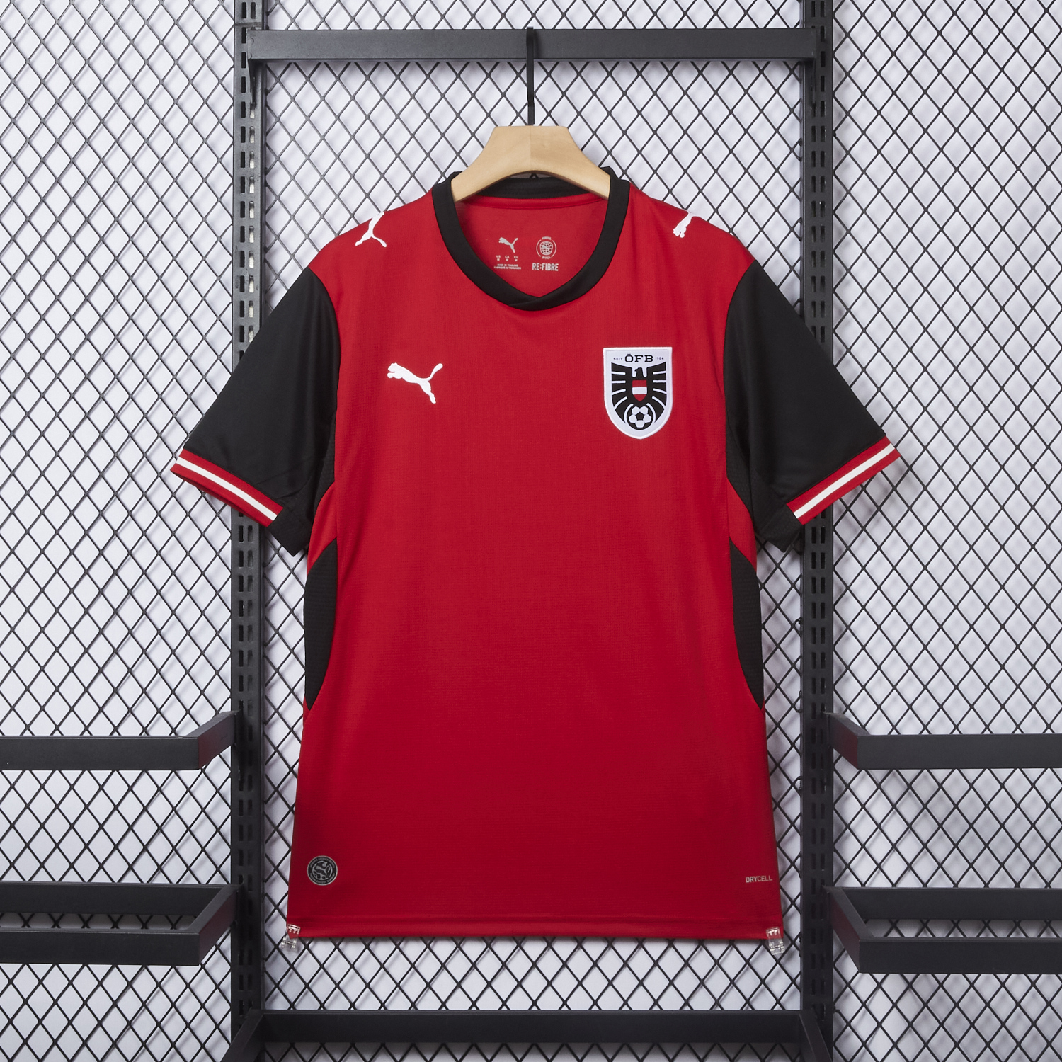 AlphaJersey-Austria 2026 Home Red Jersey - Fans Version