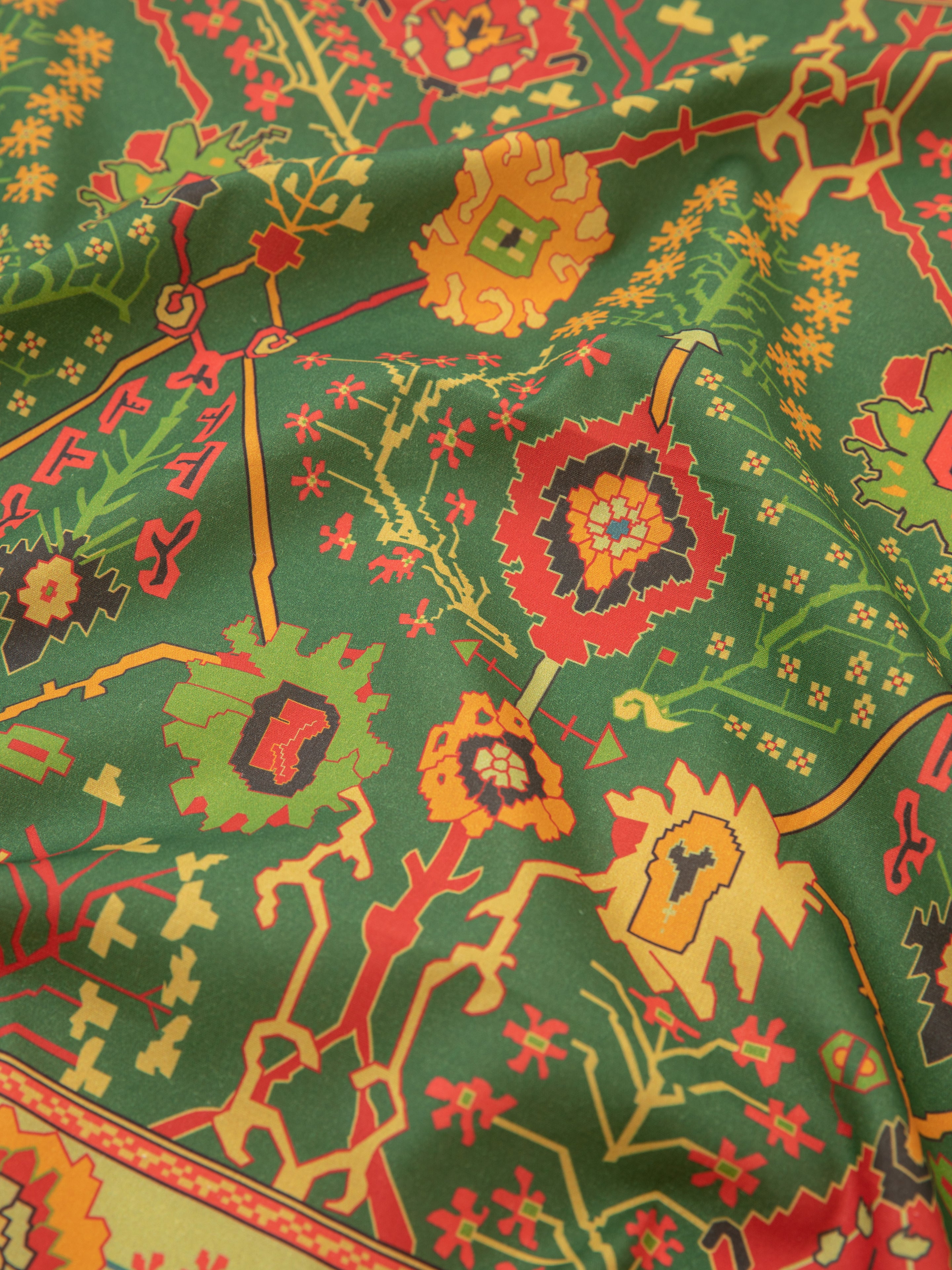Botanical Mosaic Bandana | Modern Menswear by yycbvcnbmmnbm