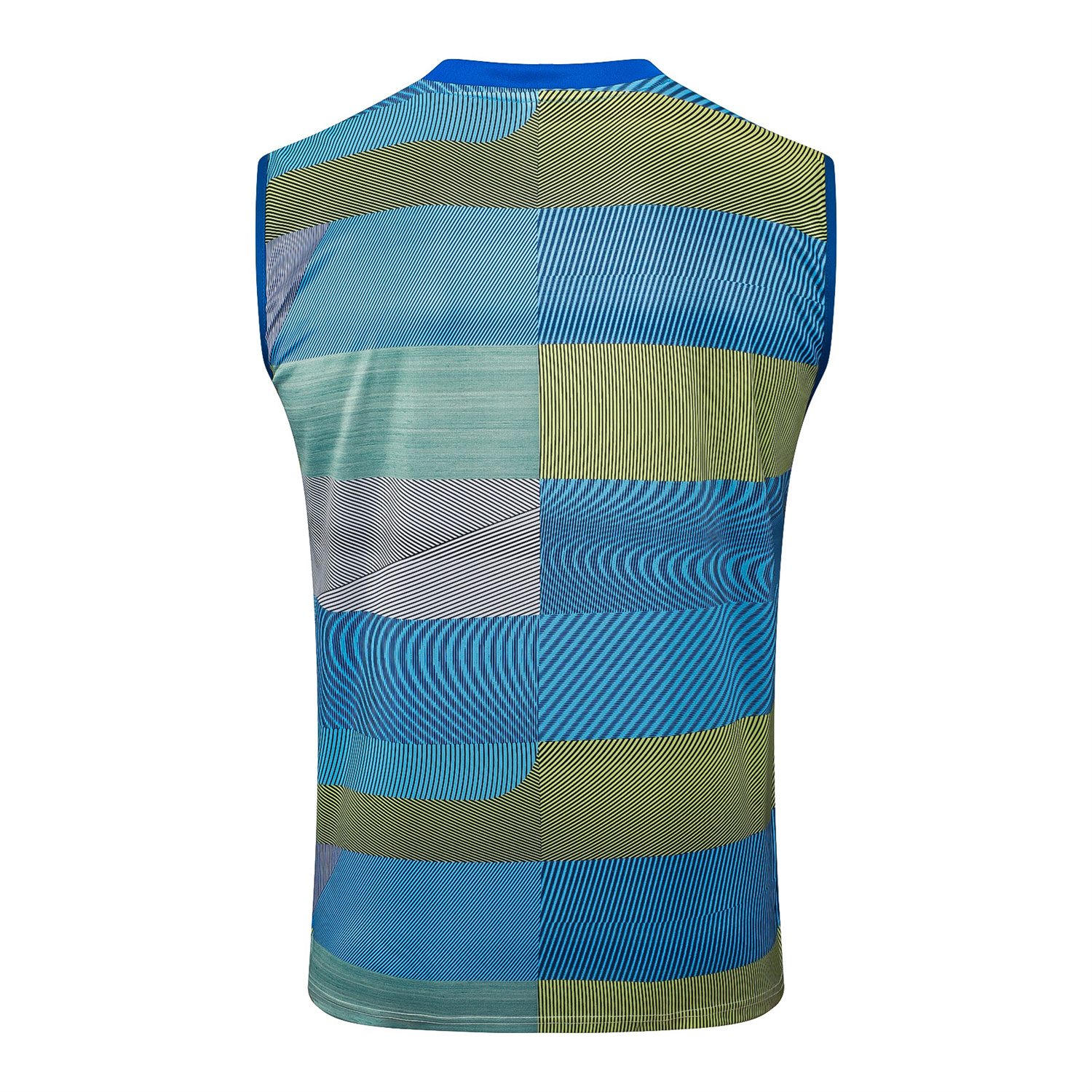 AlphaJersey-Real Madrid 25-26 Vest Training Set - Blue-Gray Camouflage Vest and Black Shorts