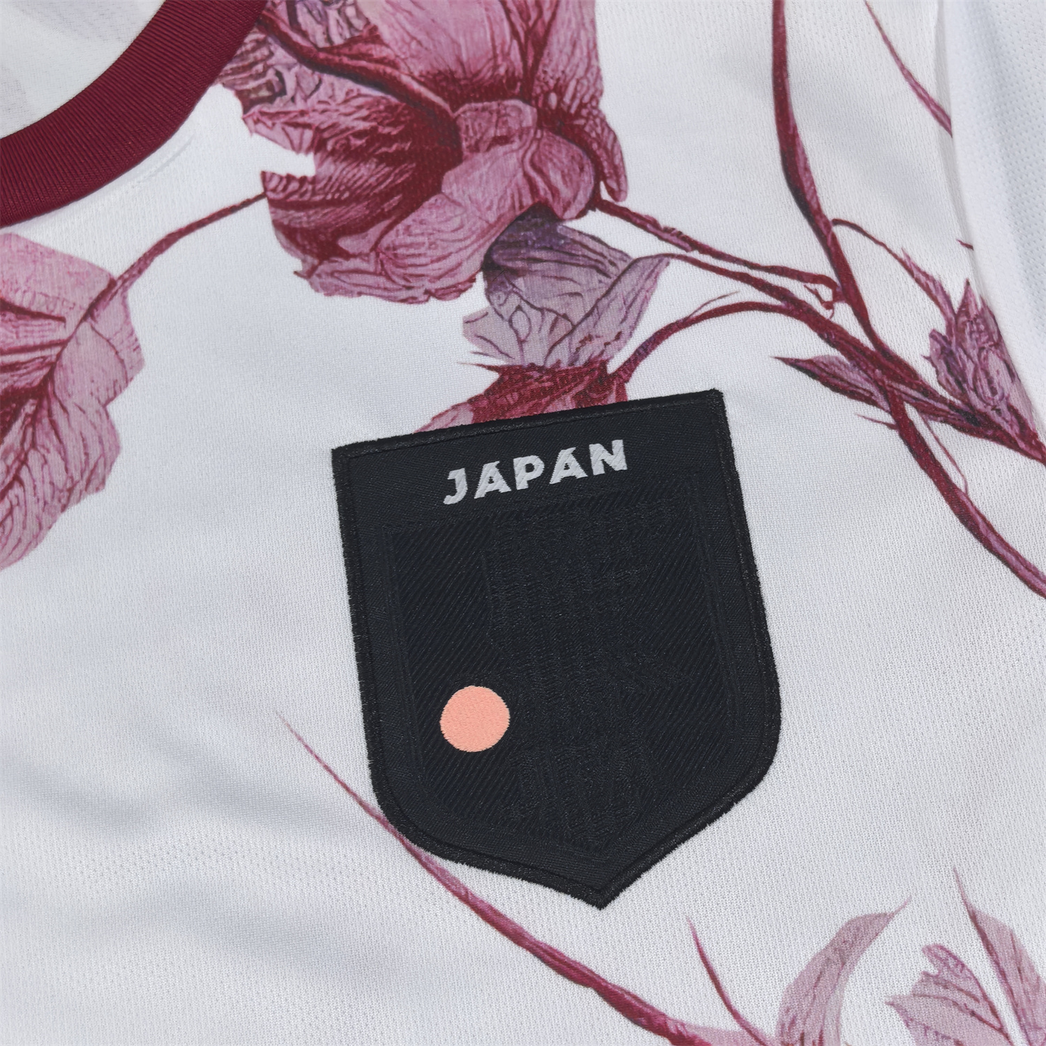 AlphaJersey-Japan 25-26 Red Flowers White Jersey - Fans Version