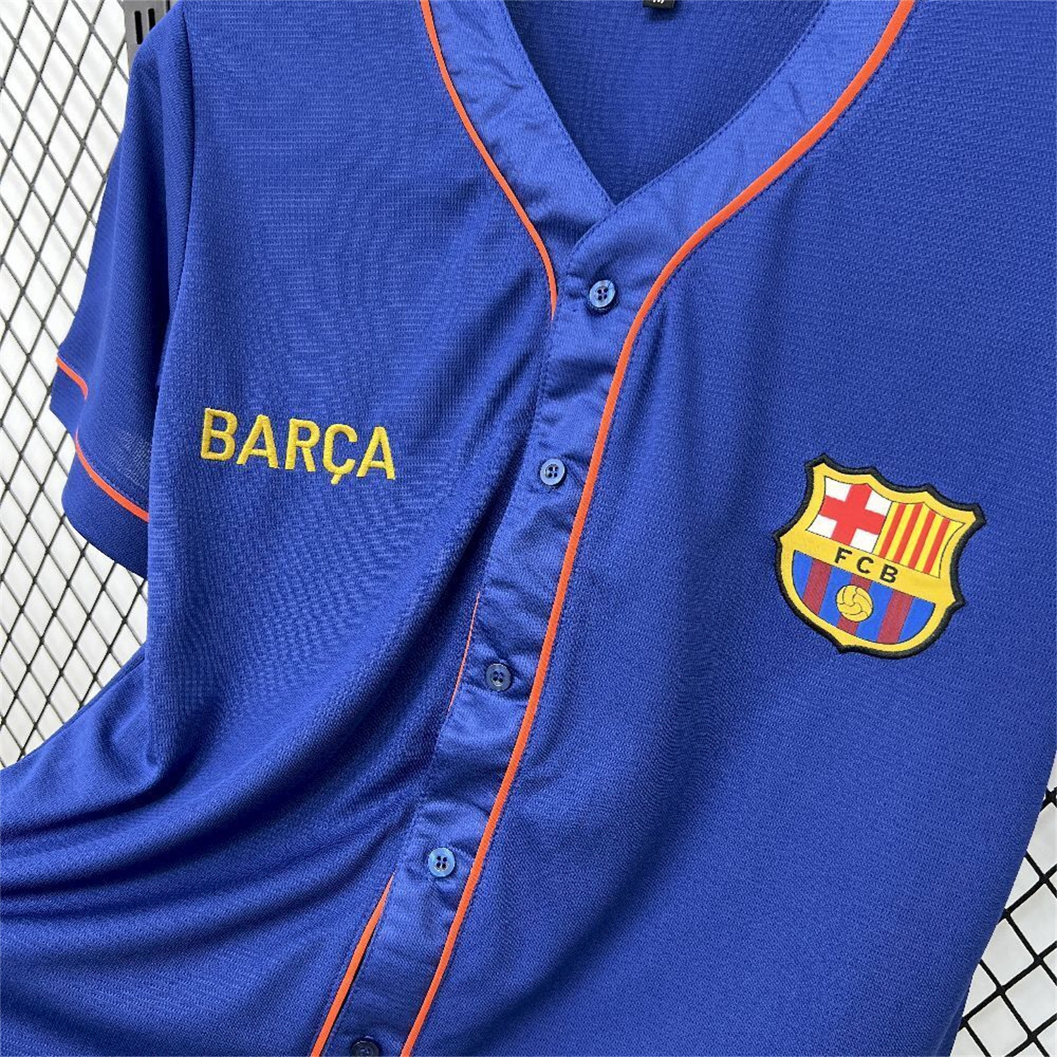 AlphaJersey-Barcelona 25-26 Blue Baseball Jersey