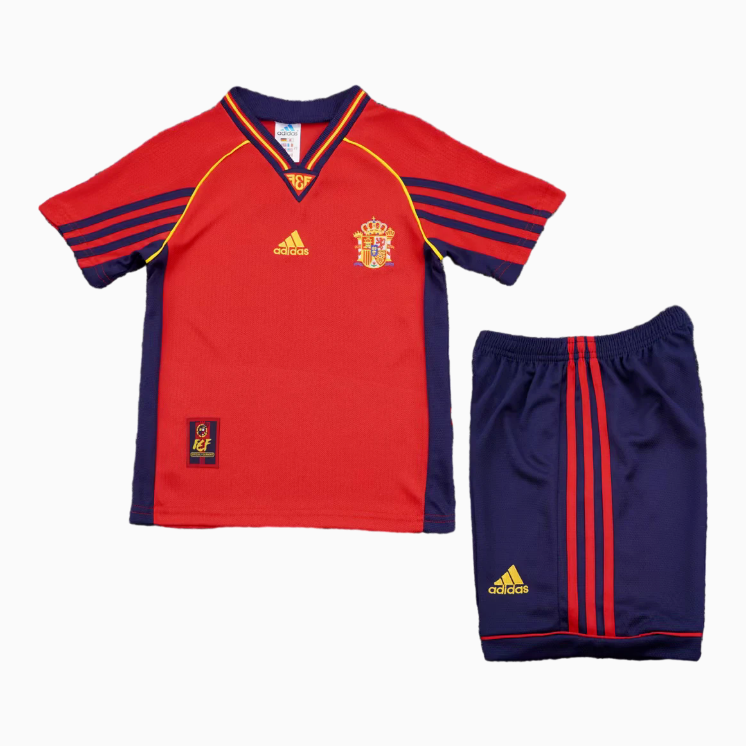 AlphaJersey-Retro Spain 1998-99 Home Kids Kit