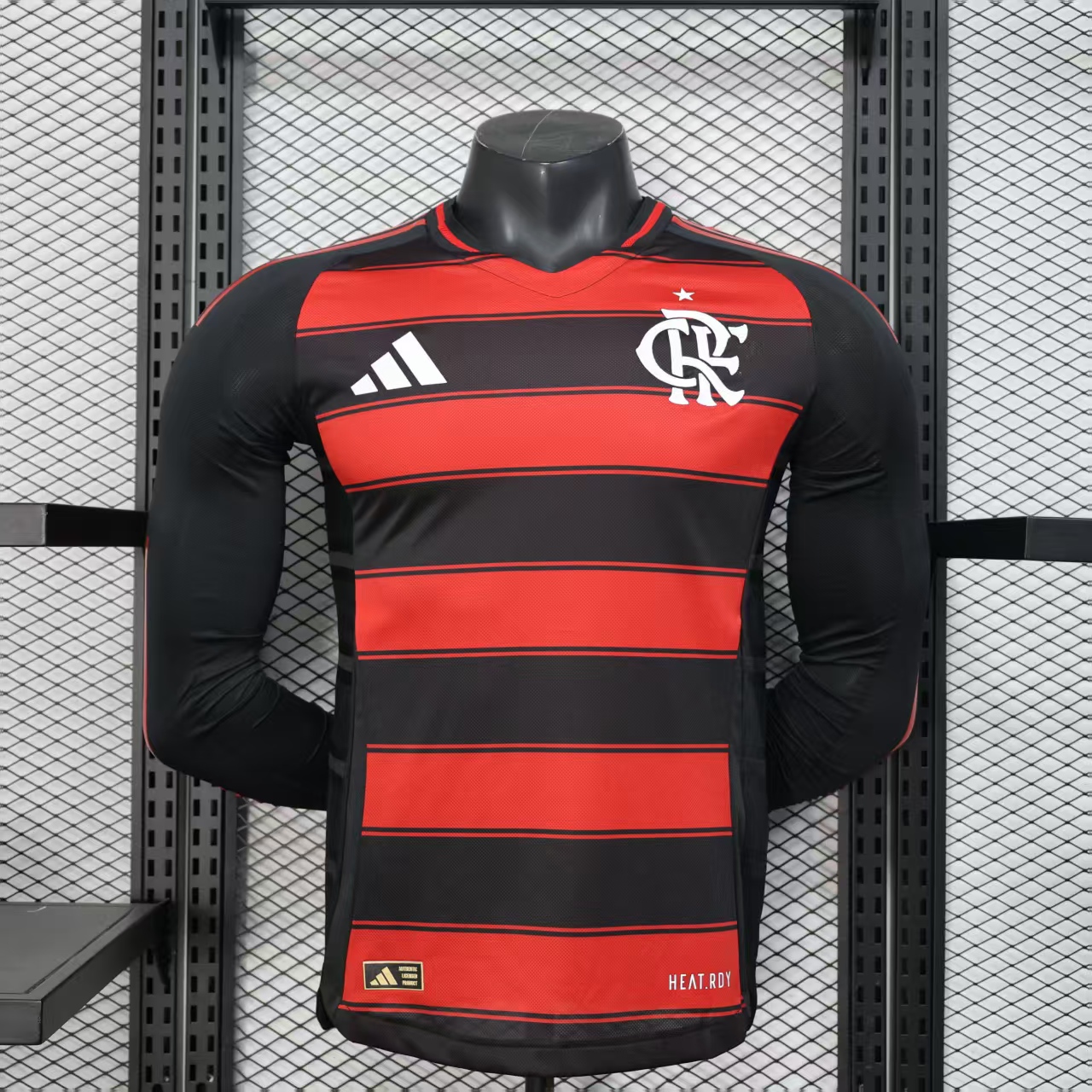 AlphaJersey-Flamengo 25-26 Home Long Sleeves Unsponsored Jersey - Player Version