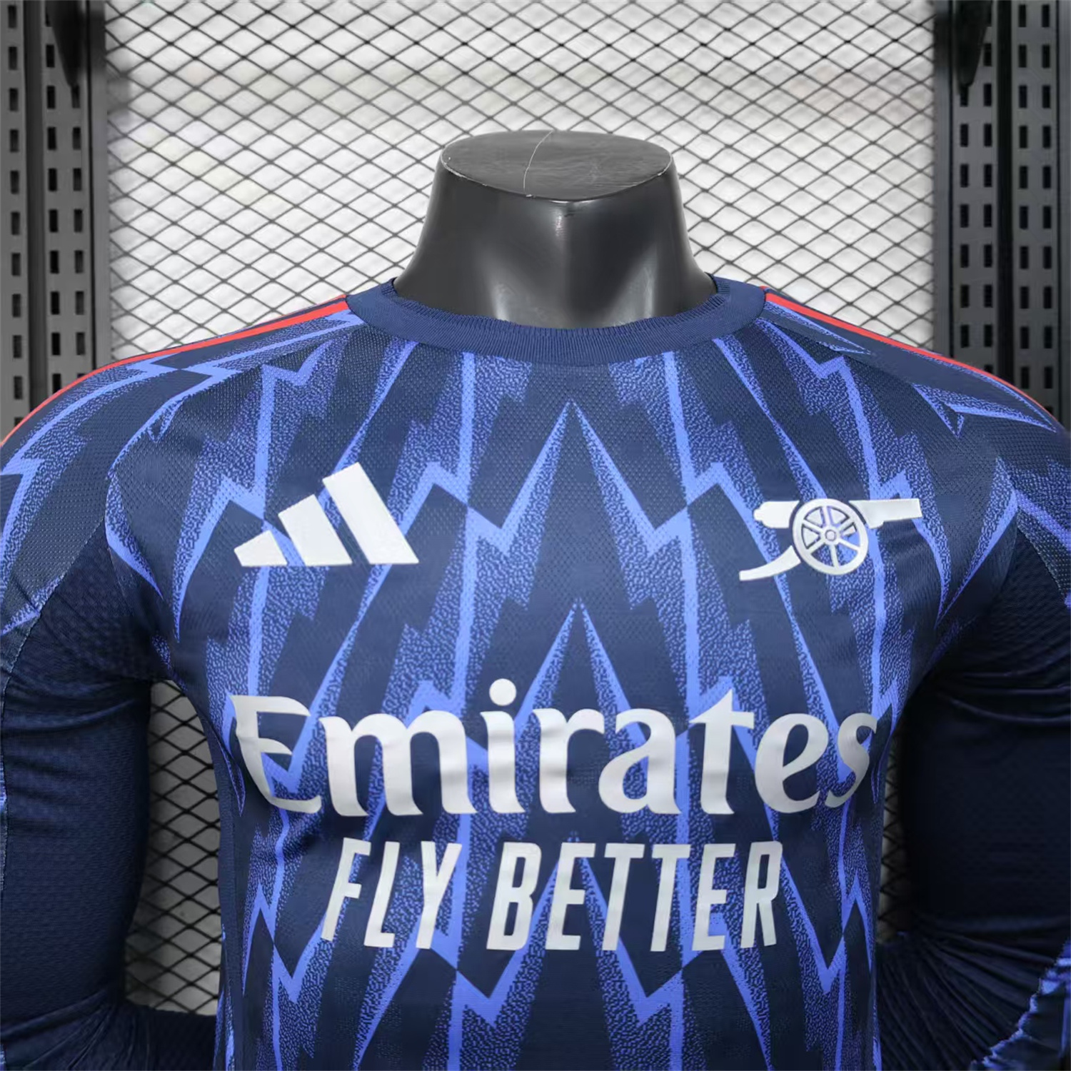 AlphaJersey-Arsenal 25-26 Away Long Blue Jersey - Player Version