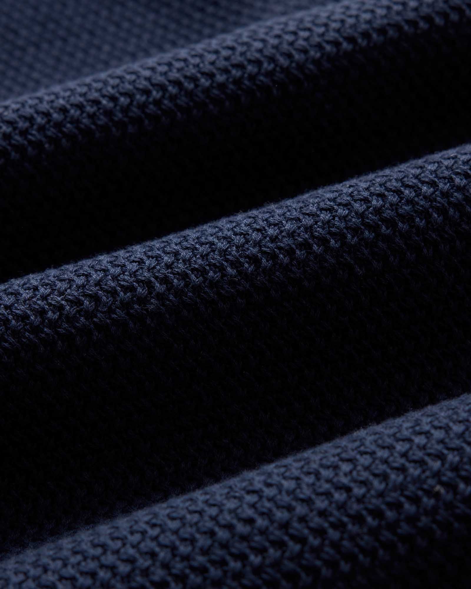 The Button Down Polo in Dark Navy Crochet | Modern Menswear by yycbvcnbmmnbm