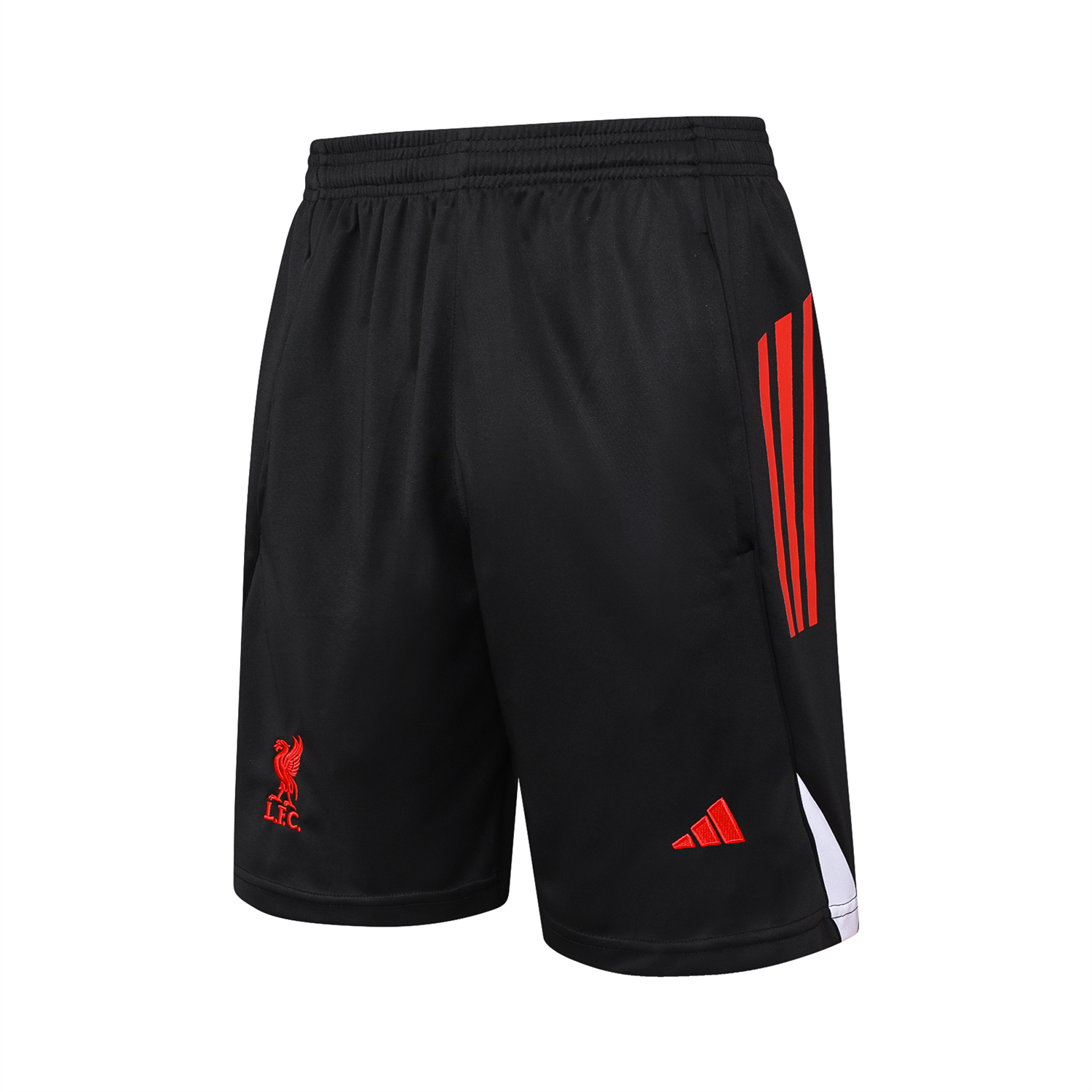 AlphaJersey-Liver.pool 25-26 Vest Training Set - Black Vest & Black Shorts