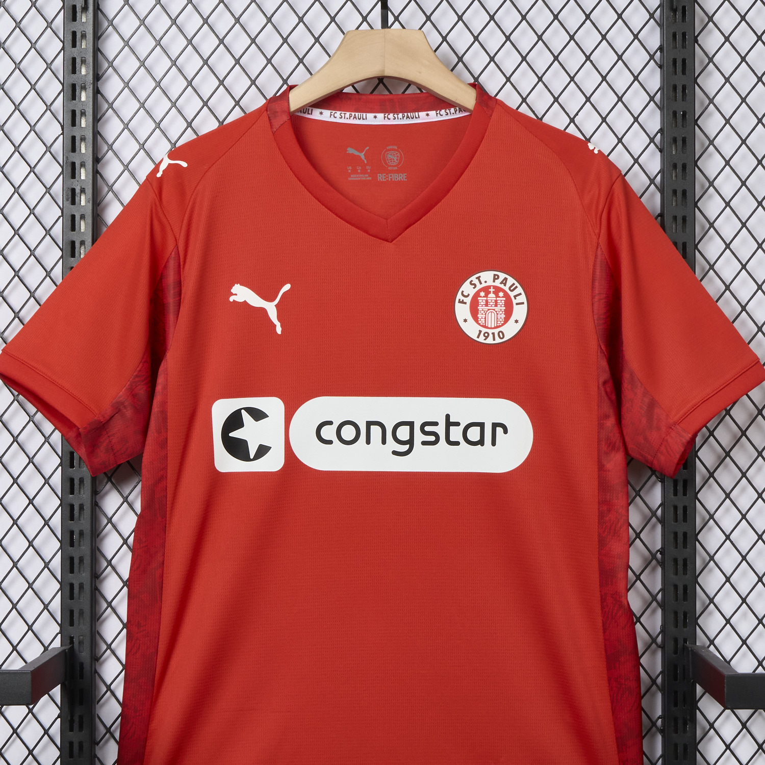 AlphaJersey-St. Pauli 25-26 Fourth Red Jersey - Fans Version