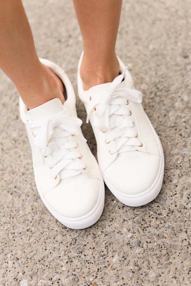 Falon White Sneakers | Elegant Women's Fashion by coolavocek