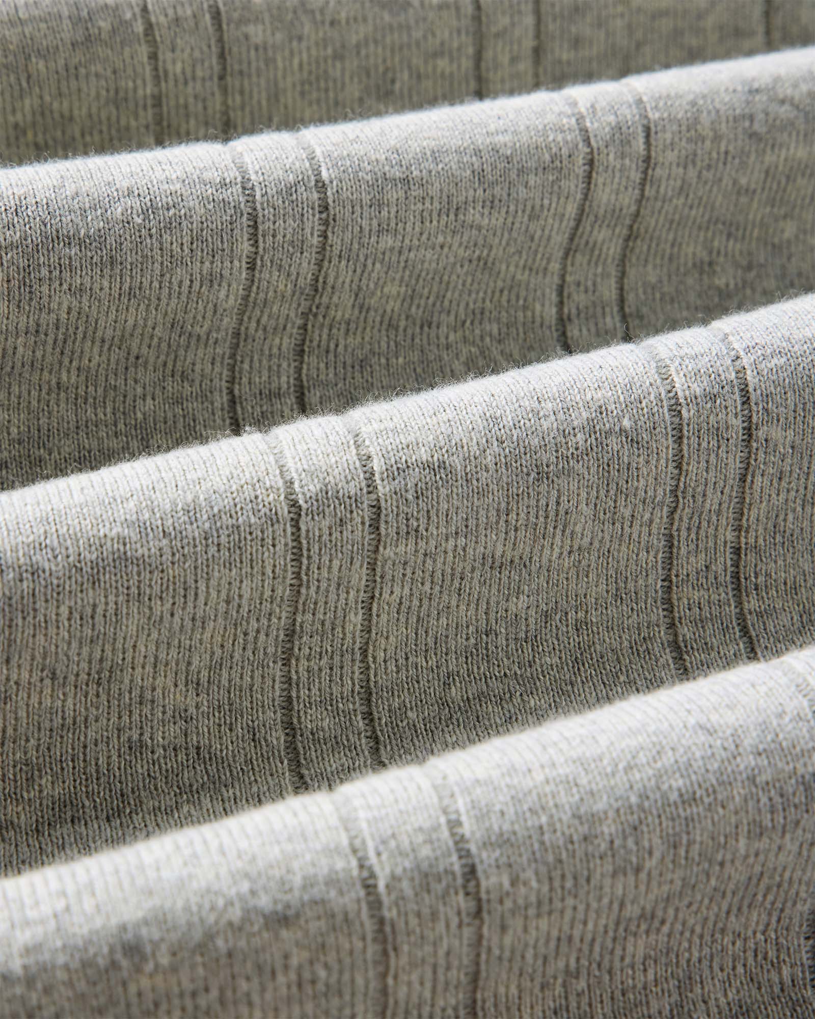 The Valencia Sweater Polo in Heather Grey Rib | Modern Menswear by yycbvcnbmmnbm