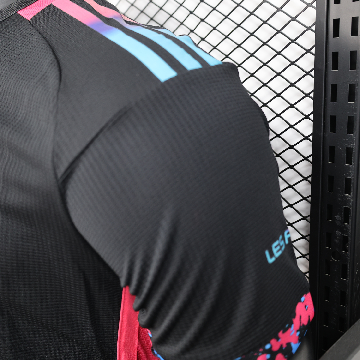 AlphaJersey-Algeria 25-26 Pure Black with Fluorescent Green Powder Advertising Jersey - Player Version