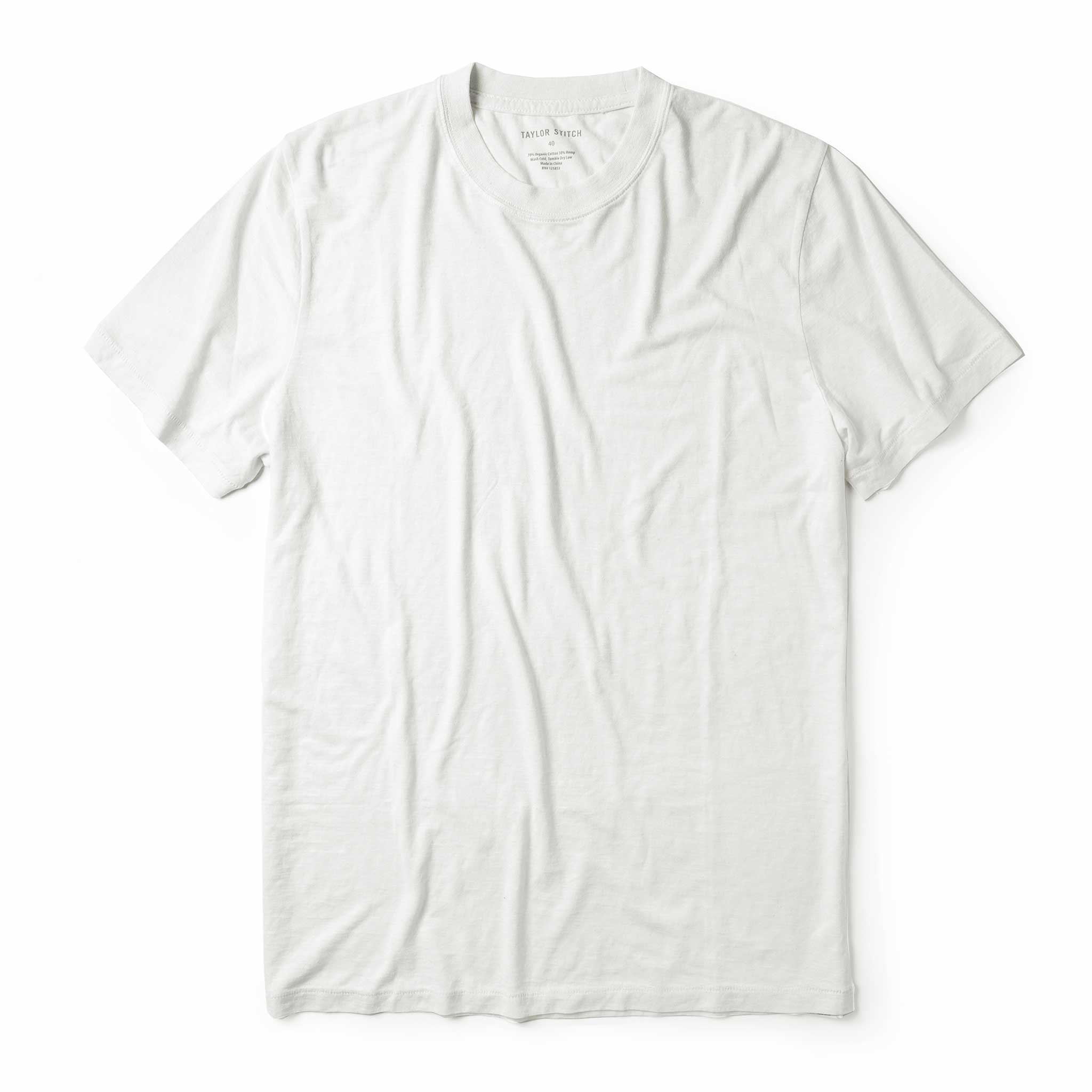 The Cotton Hemp Tee in Natural | Modern Menswear by yycbvcnbmmnbm