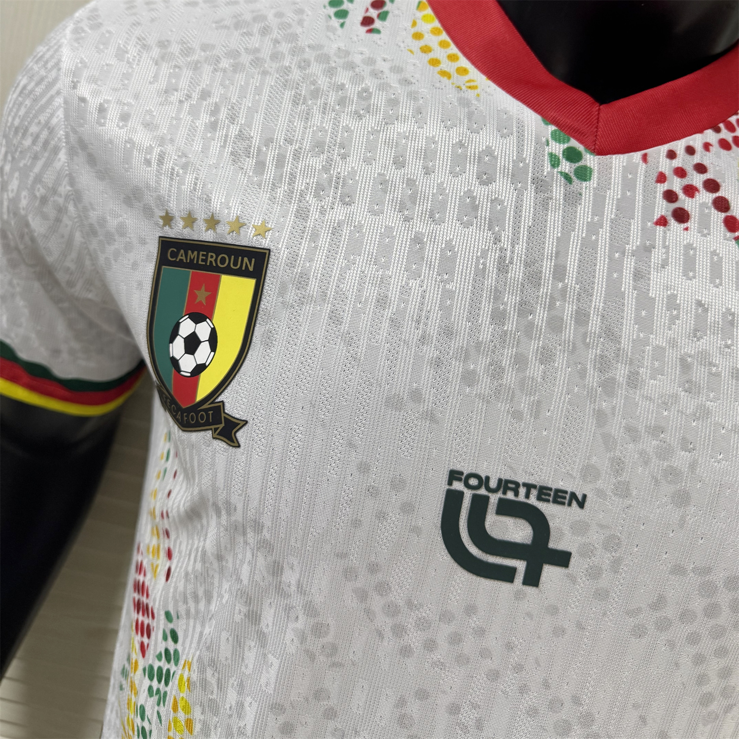AlphaJersey-Cameroon 2026 Away White Jersey - Player Version