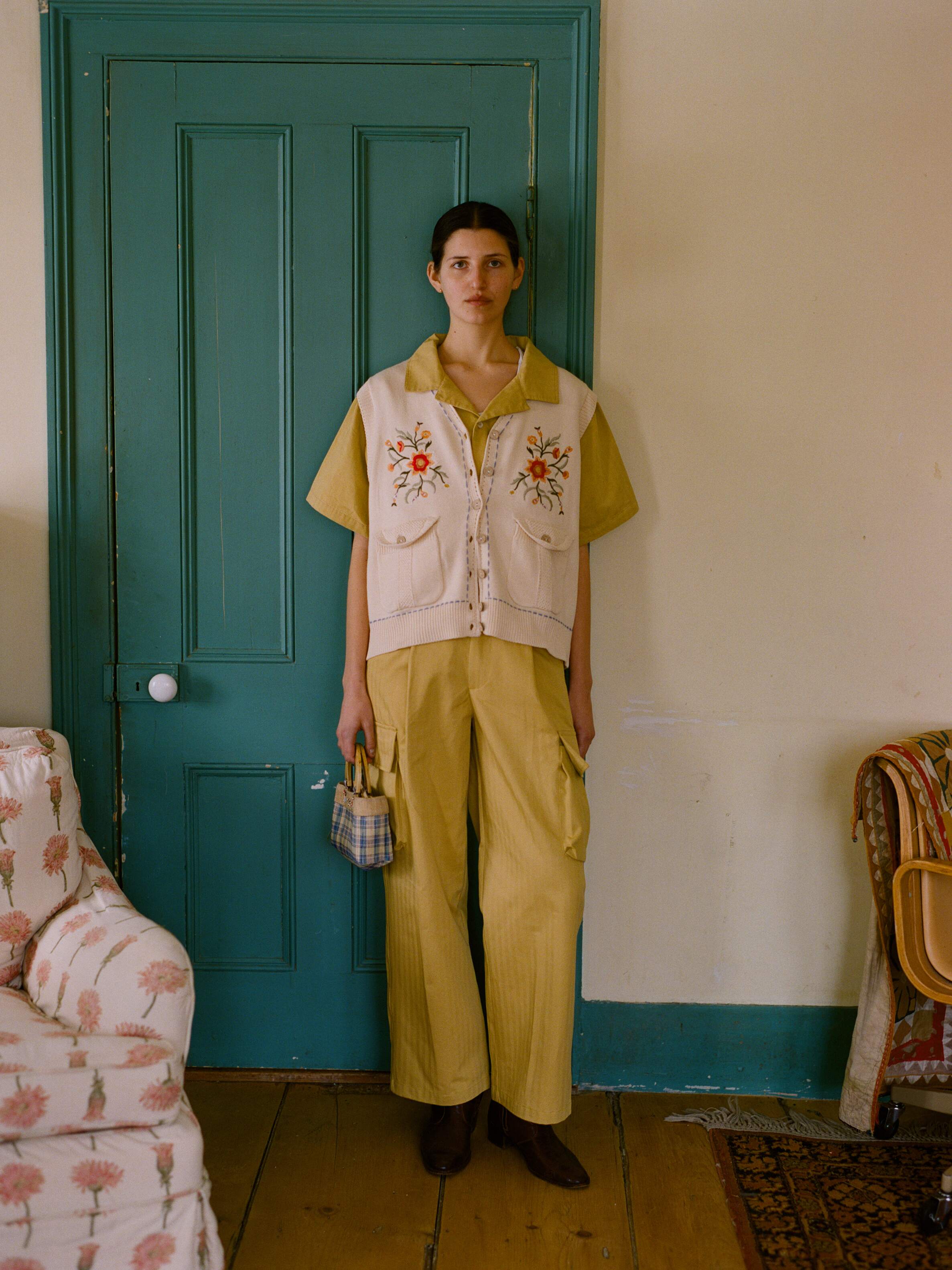 Floral Embroidered Knit Vest | Modern Menswear by yycbvcnbmmnbm