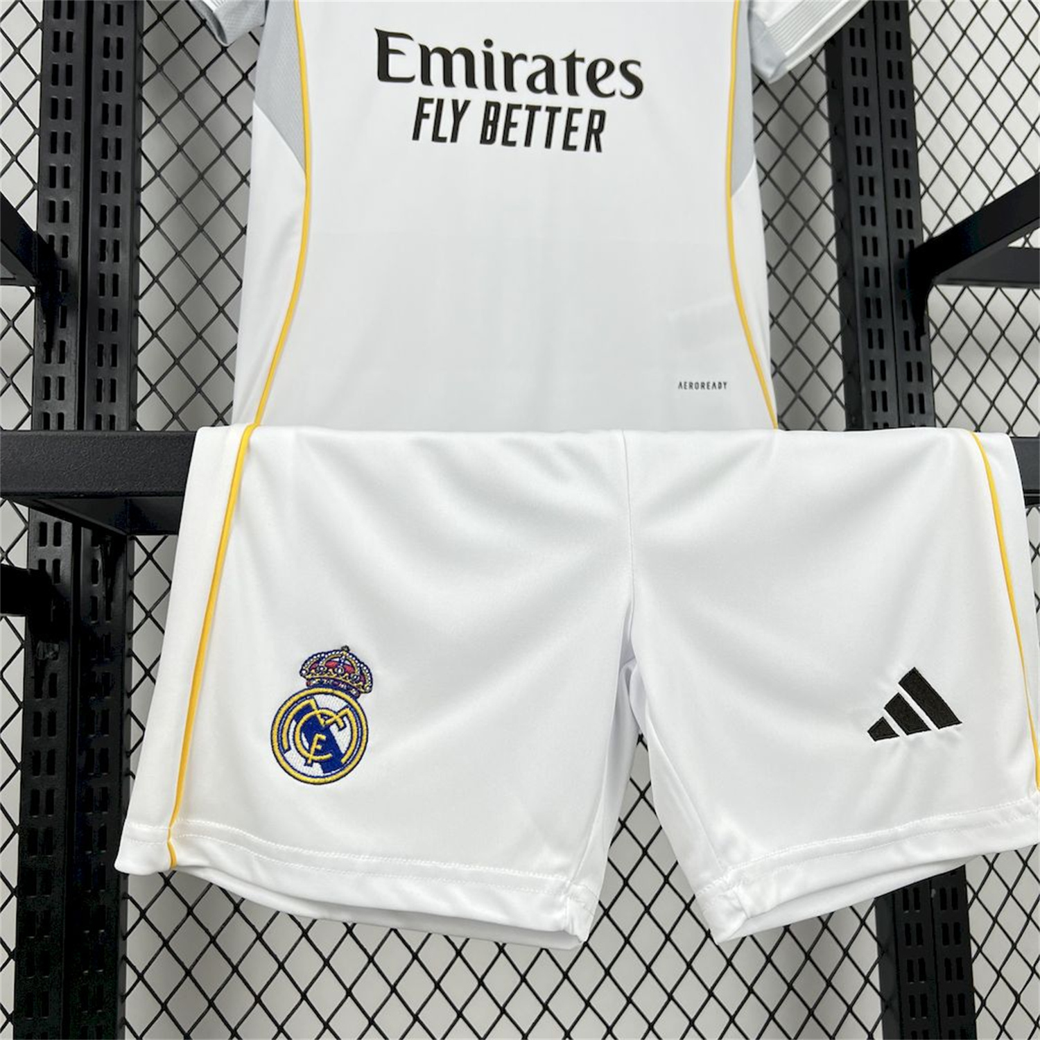AlphaJersey-Real Madrid 25-26 Home White Kids Kit - Fans Version