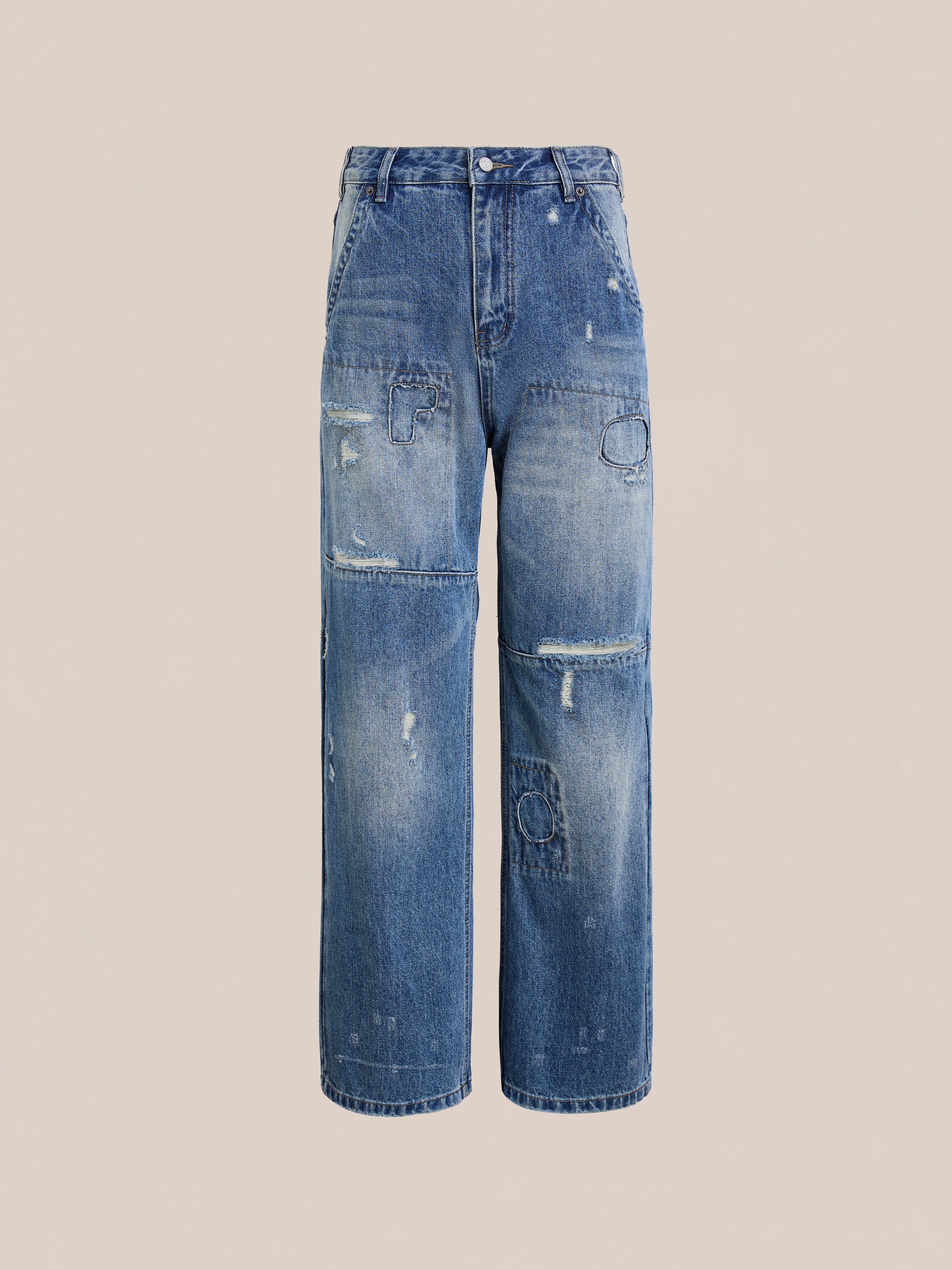 Painter Repaired Jeans | Modern Menswear by yycbvcnbmmnbm