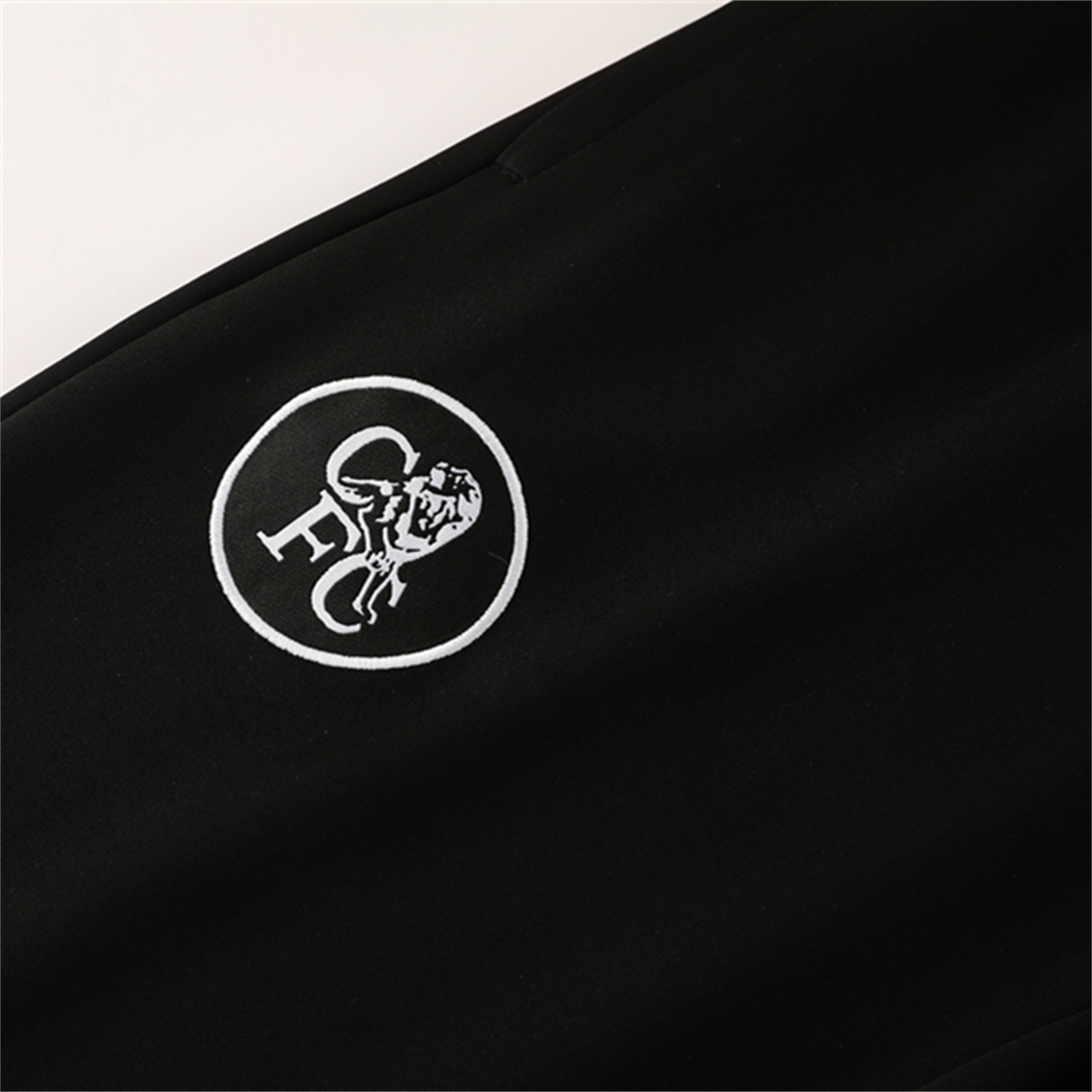 AlphaJersey-C.H.E.L.S.E.A 25-26 Jacket Training Tracksuit with Throwback Badge - Black Jackets & Pants